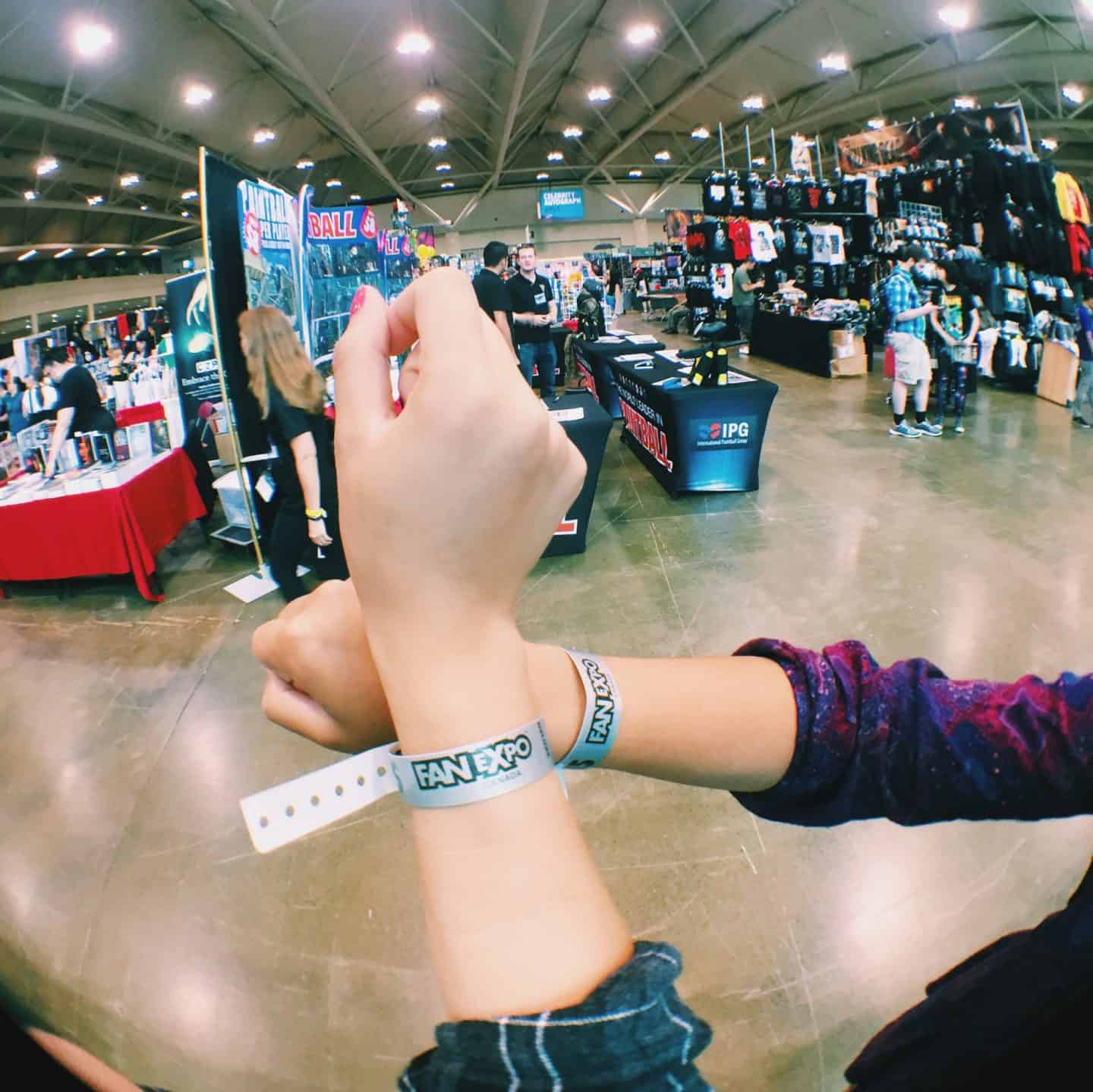 Wristbands for Fan Expo Canada at the Toronto Metro Convention Centre