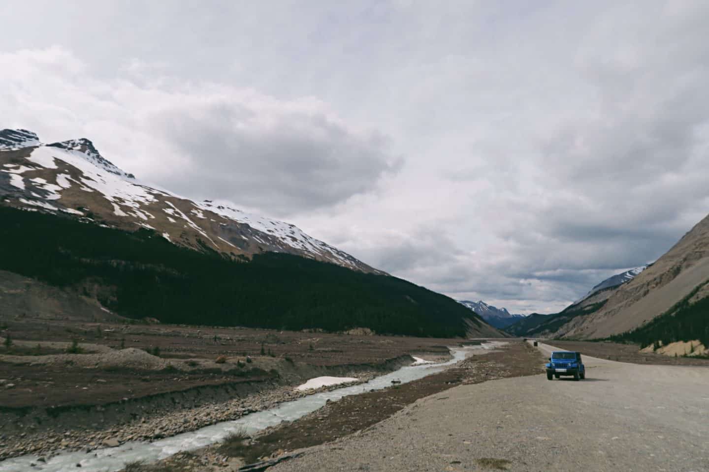 Columbia Icefield in Banff, Alberta