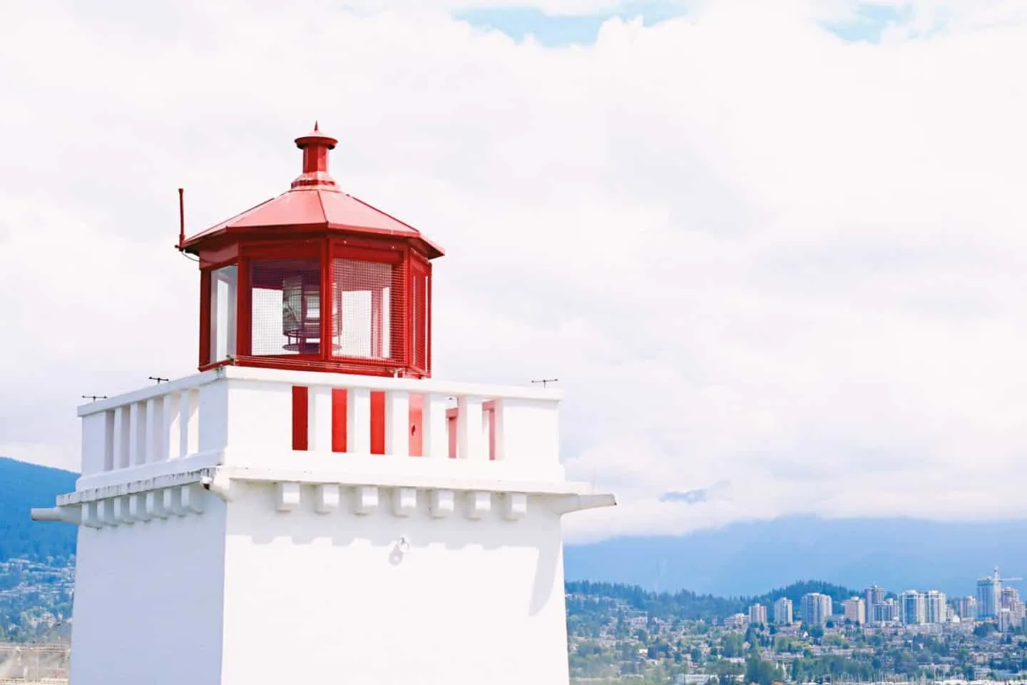 Lighthouse at Stanley Park Seawall, Vancouver, British Columbia