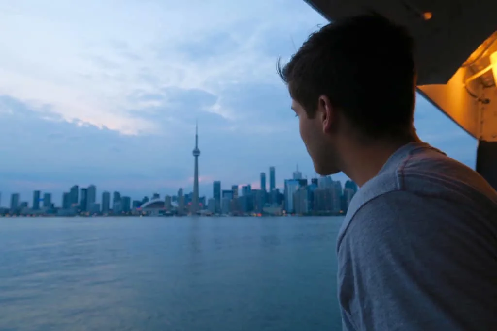 Toronto Islands Ferry Skyline
