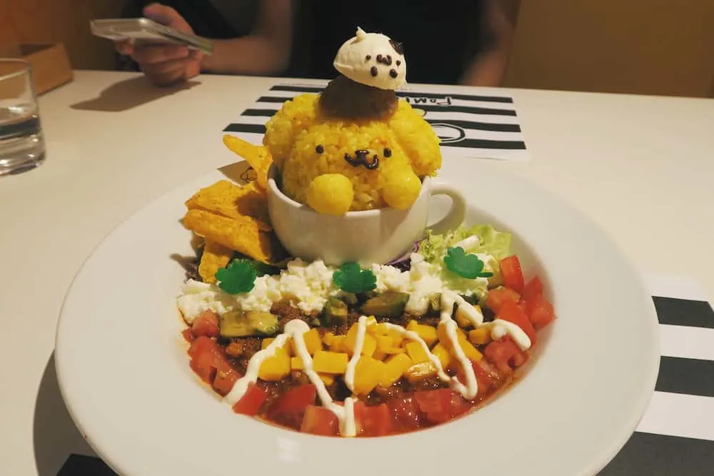 Pompompurin Café in Hong Kong