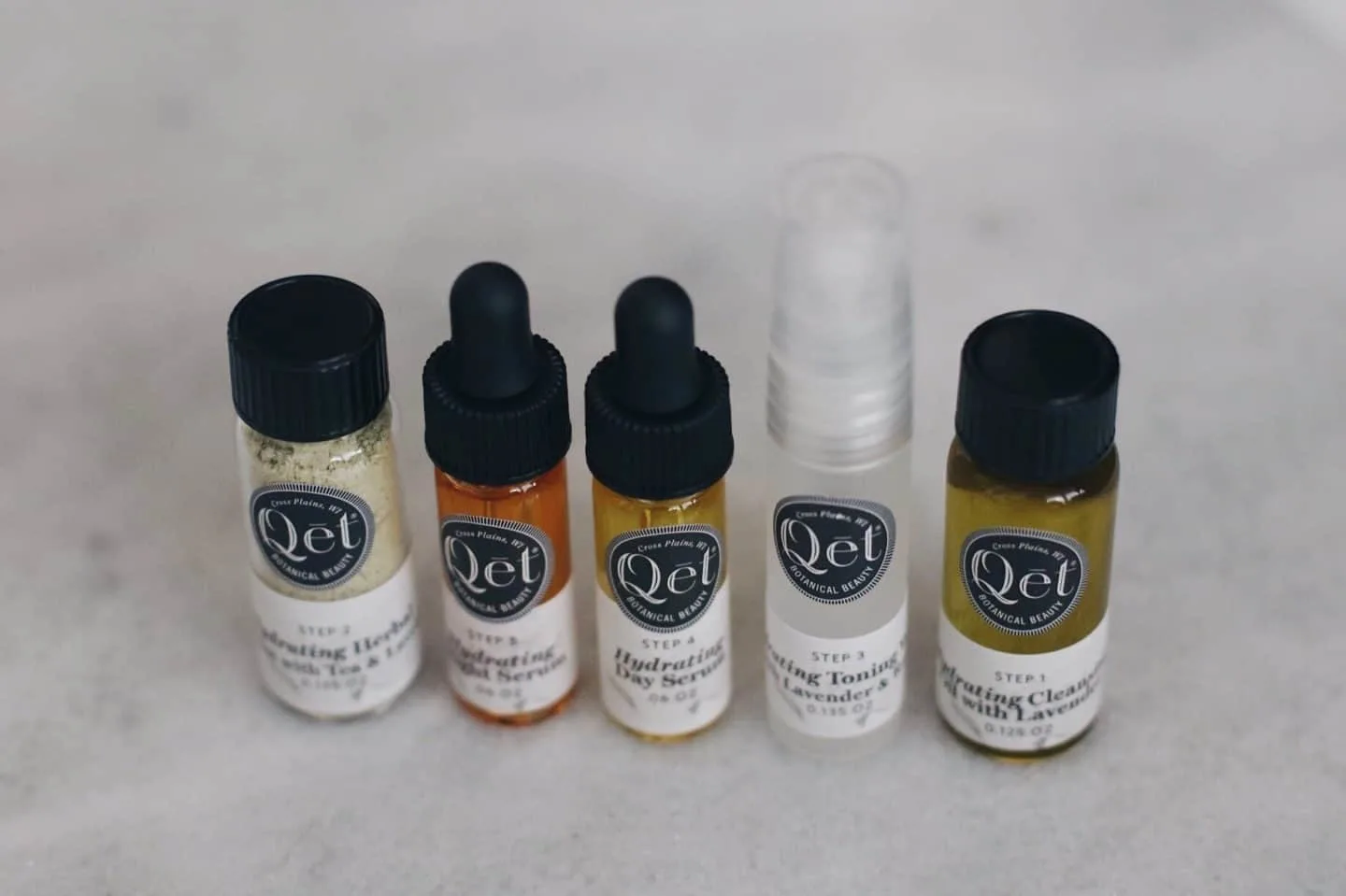 Qet Botanical skincare samples