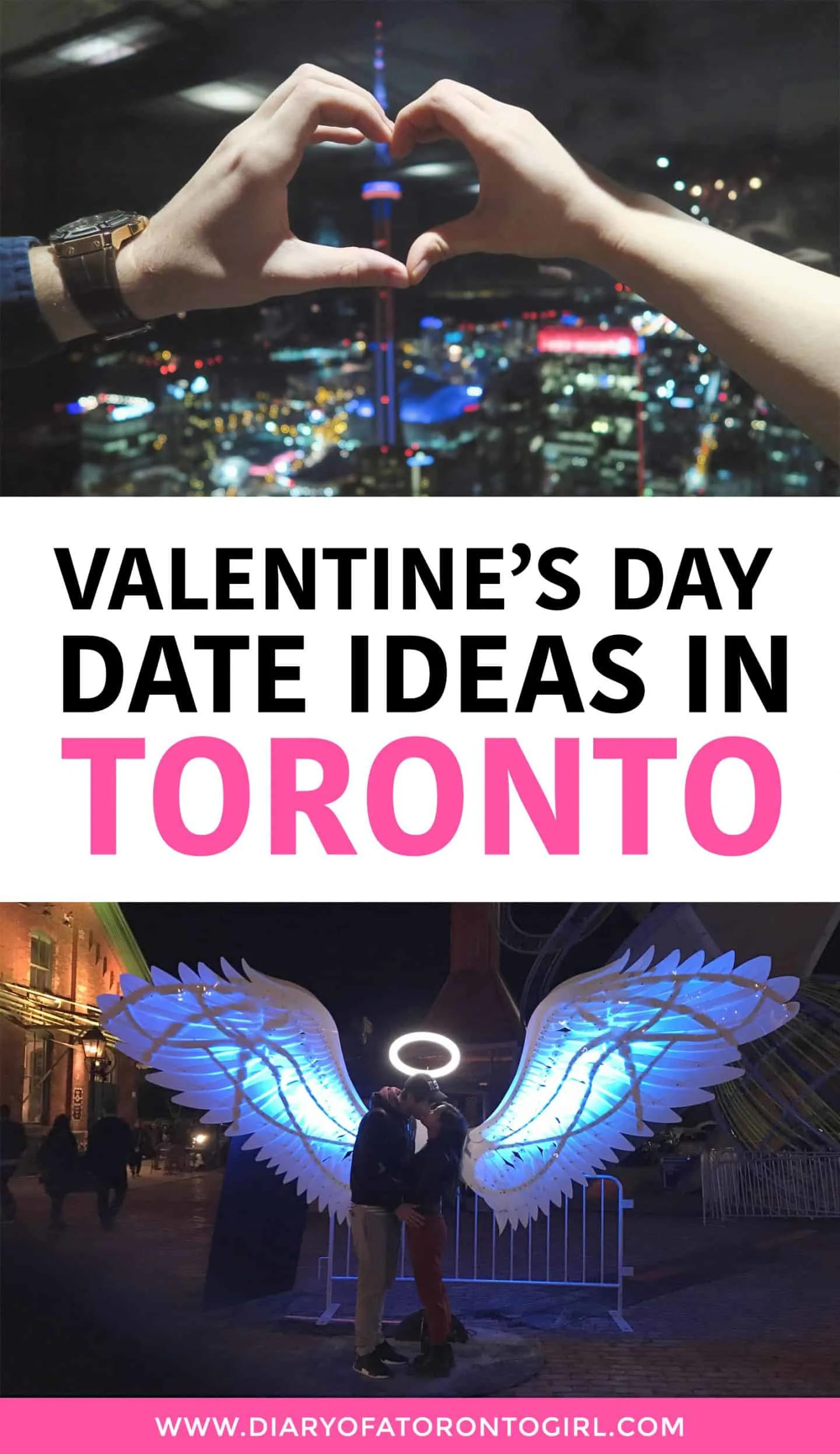 Cute things to do on Valentine's Day in Toronto, whether you're looking for day date ideas or a romantic date night out!