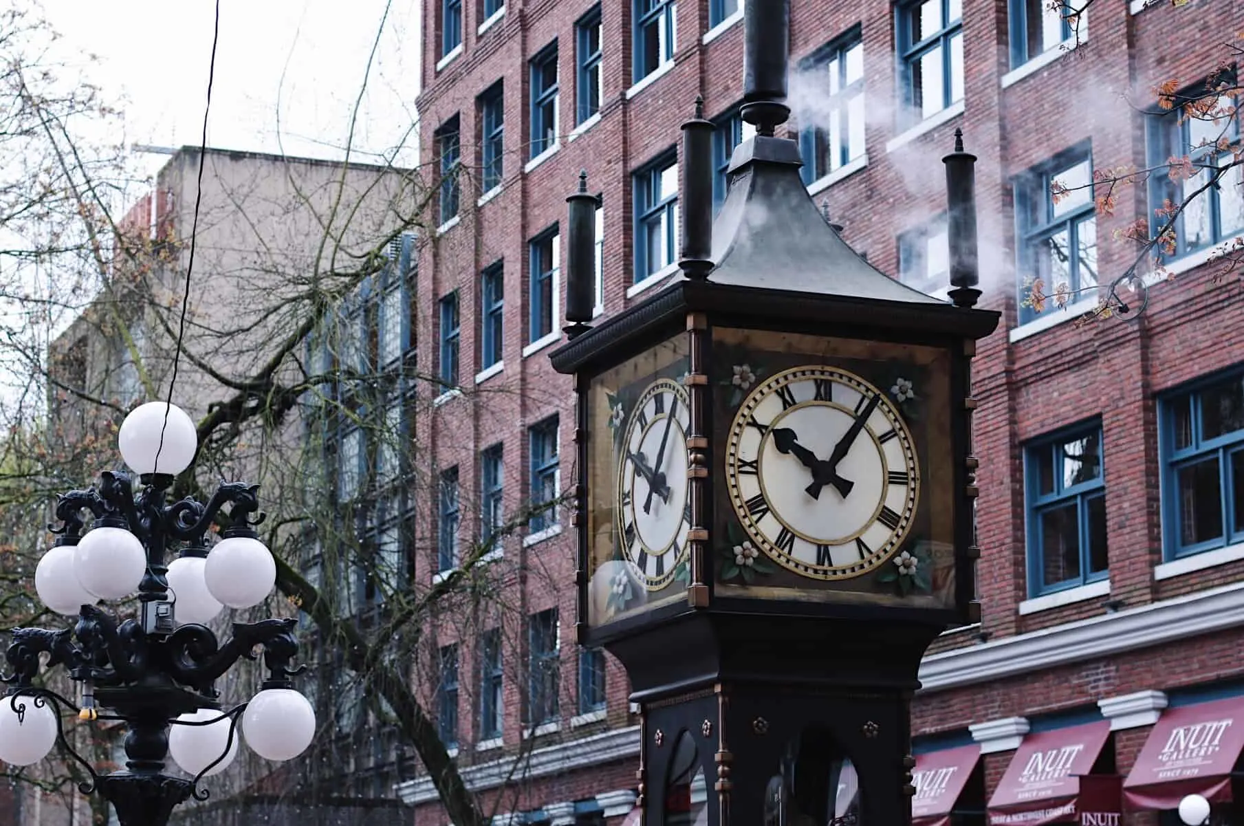 The Gastown Steam Clock is one of the only few steam clocks left in the world