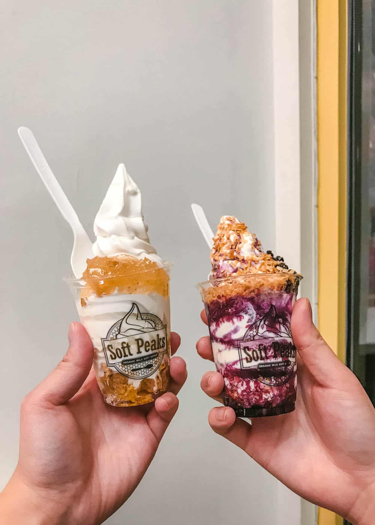 Enjoy ice cream at Soft Peaks in Gastown