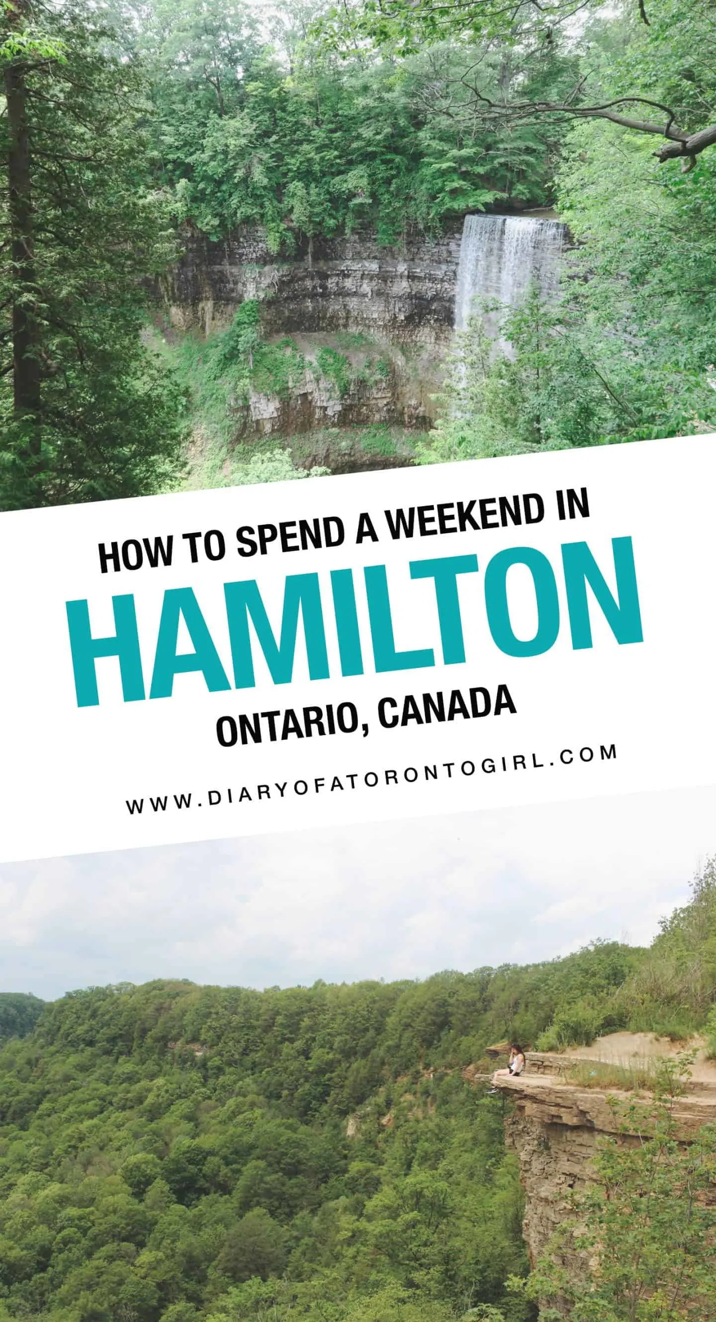 Planning a road trip to Hamilton? Here's how to spend the perfect summer weekend exploring waterfalls and restaurants in Hamilton, Ontario!