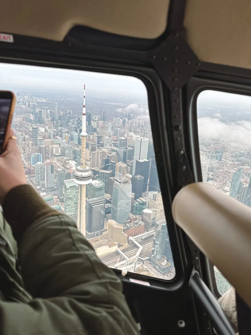 Helicopter tour with Toronto Heli Tours at Billy Bishop Toronto City Airport