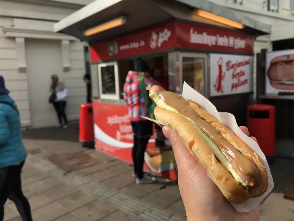 Bæjarins Beztu Pylsur hot dog stand in Reykjavik, Iceland