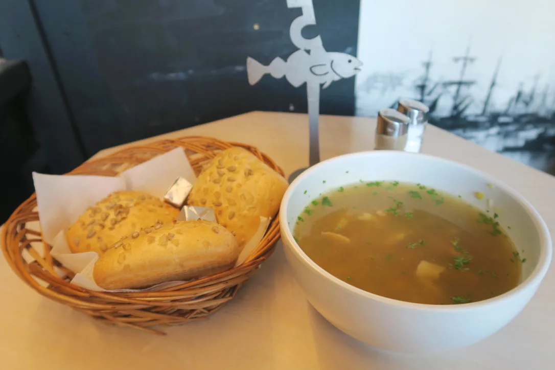 Traditional Icelandic fish soup in Reykjavik