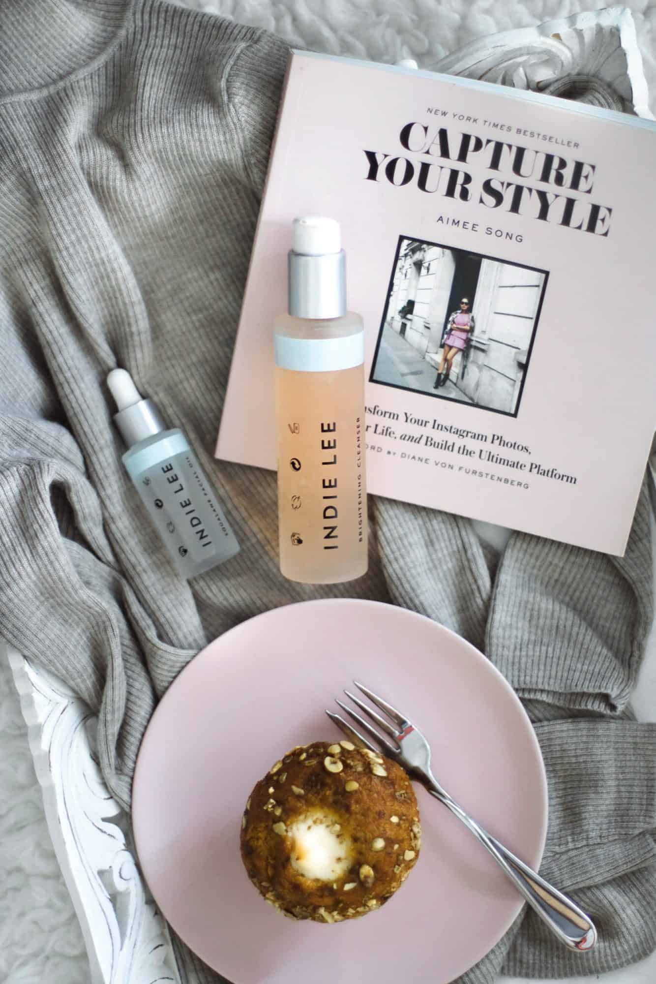 Aimee Song Capture Your Style with Indie Lee skincare flat lay