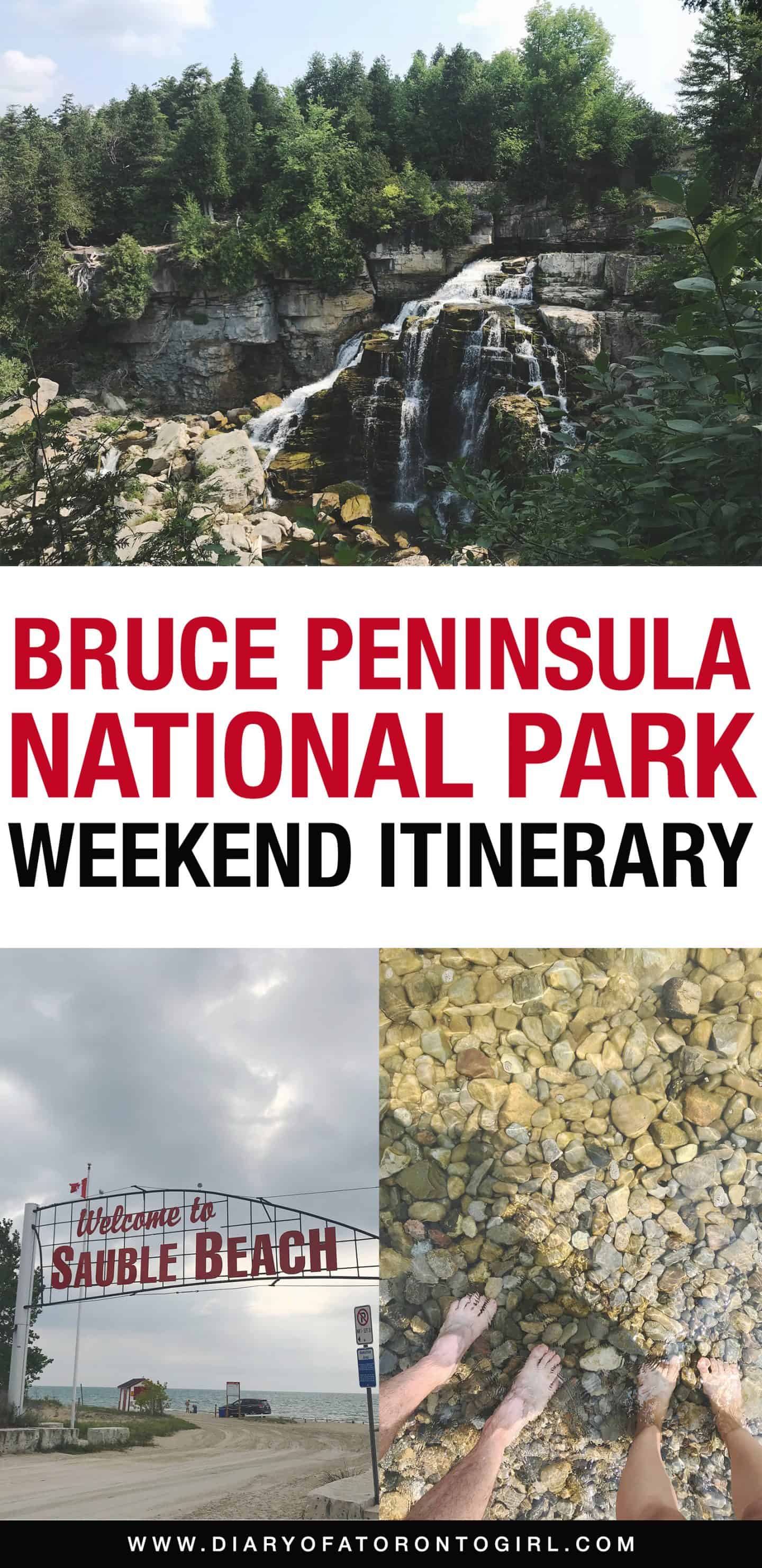 The perfect weekend road trip guide from Toronto to Tobermory and Bruce Peninsula National Park, including cool sights to see and the best things to do during your visit!