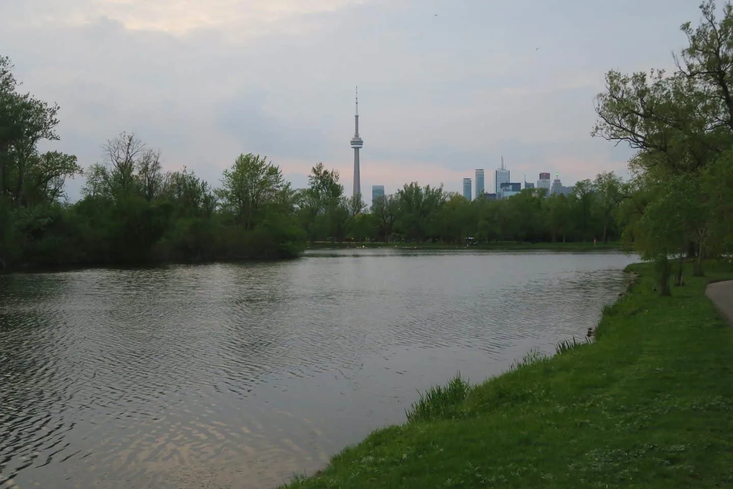 Skyline view from the Toronto Islands