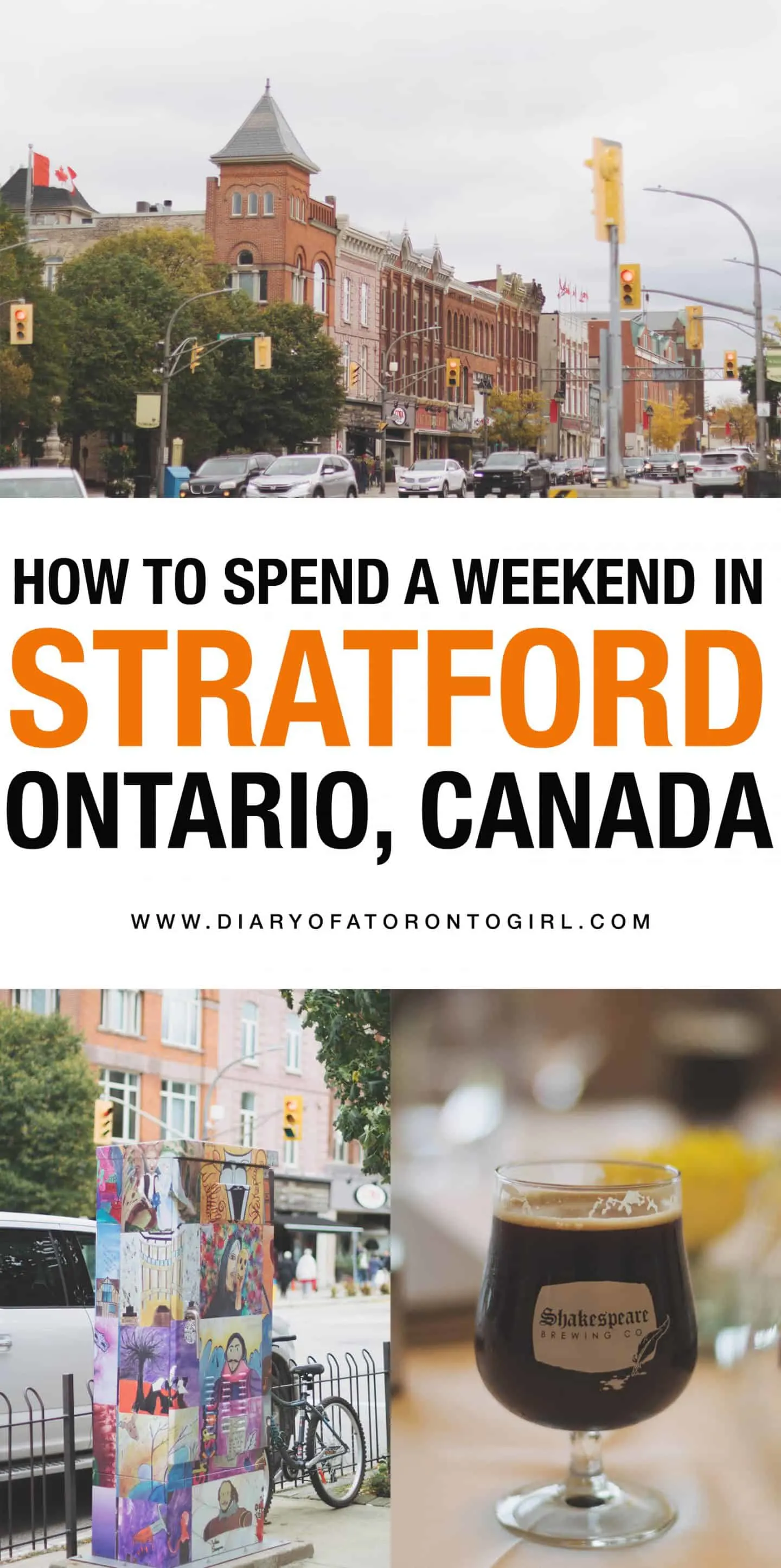 The ultimate guide on what to do, where to stay, and the top restaurants to eat at while you're visiting Stratford, one of the best places for arts and culture in Ontario!
