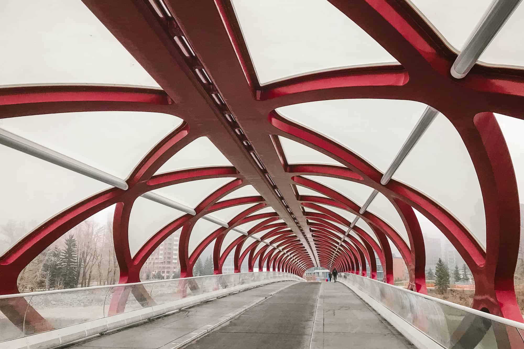 Peace Bridge in Calgary, Alberta