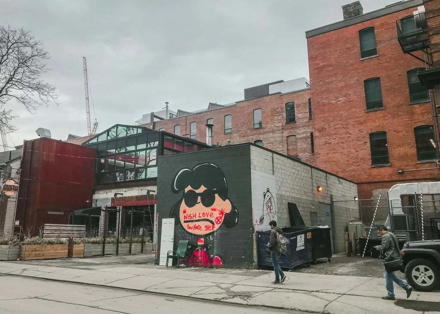 Street art at King & Portland, Toronto