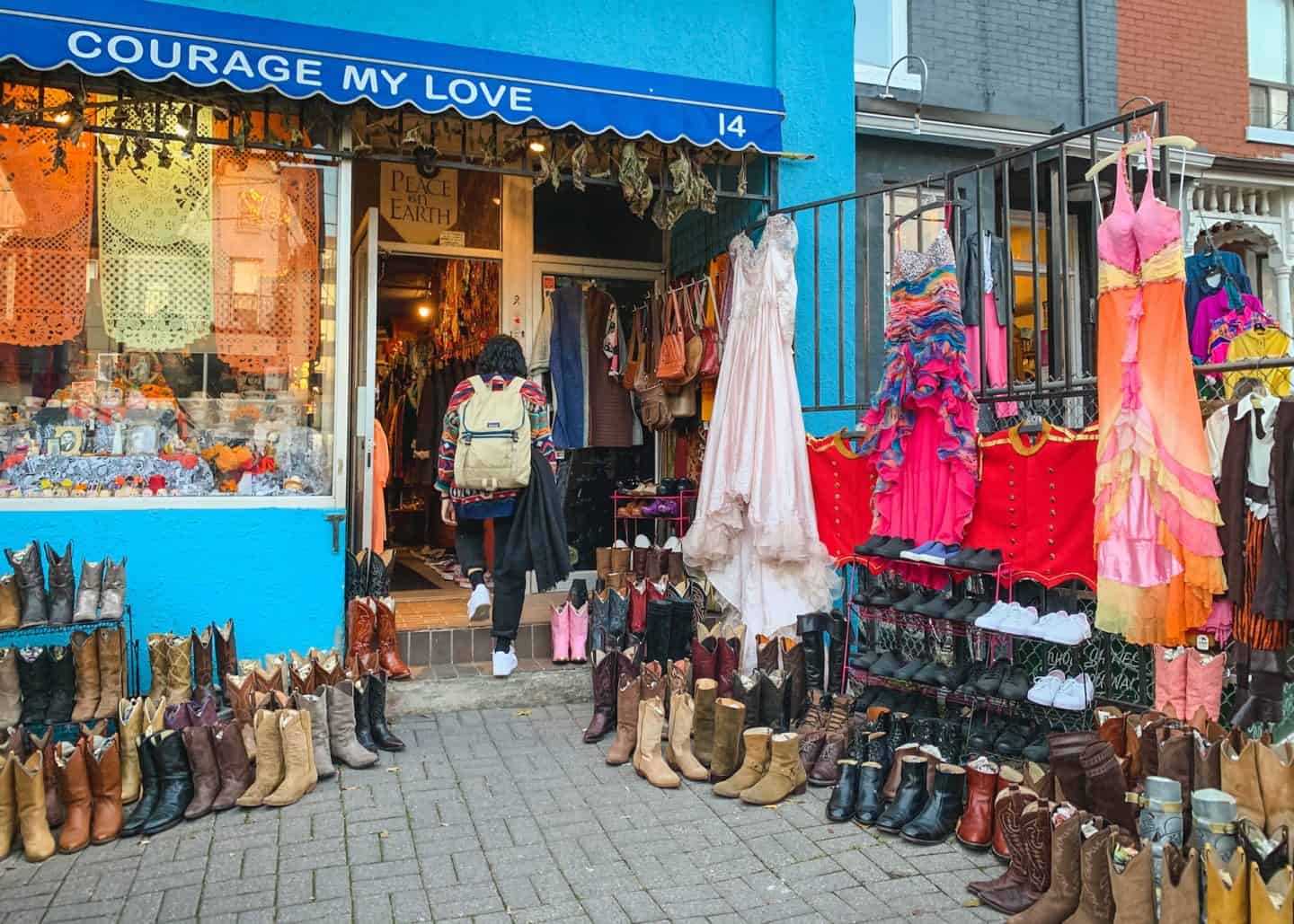 Courage My Love in Kensington Market, Toronto