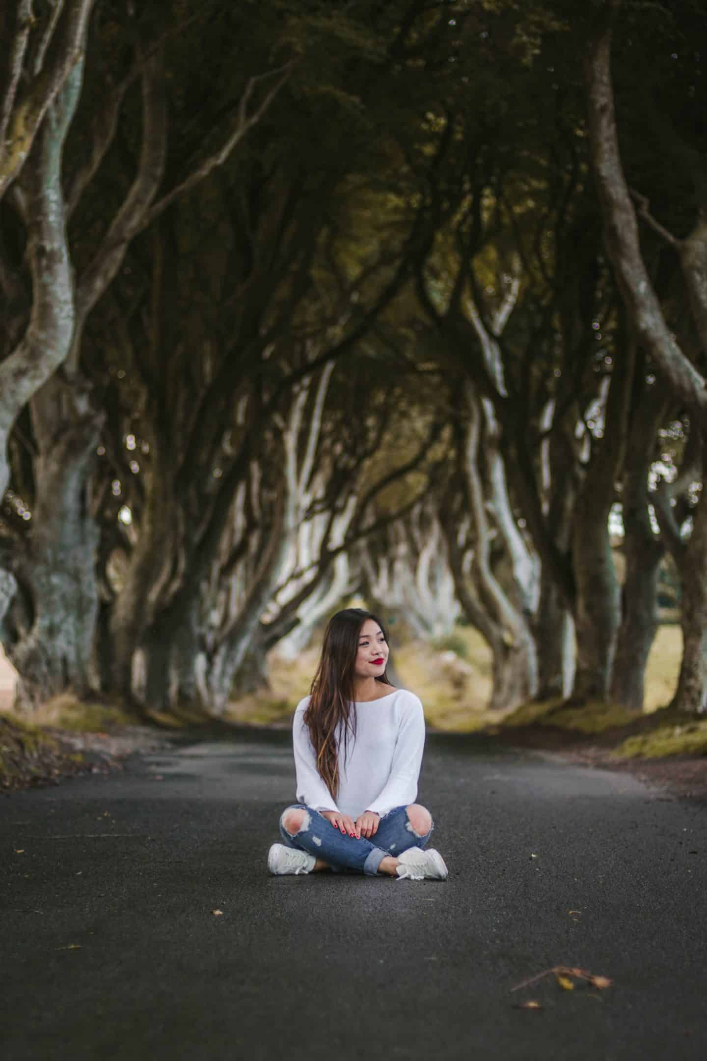 The Dark Hedges is one of the most epic locations on your Ireland road trip itinerary