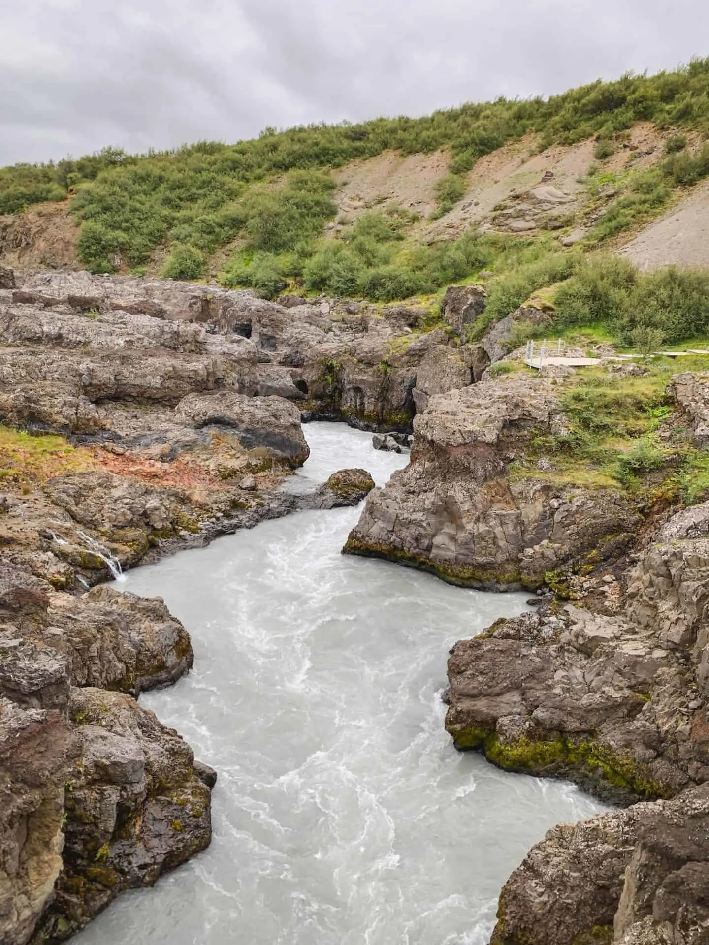 Hraunfossar & Barnafoss Waterfalls in Iceland