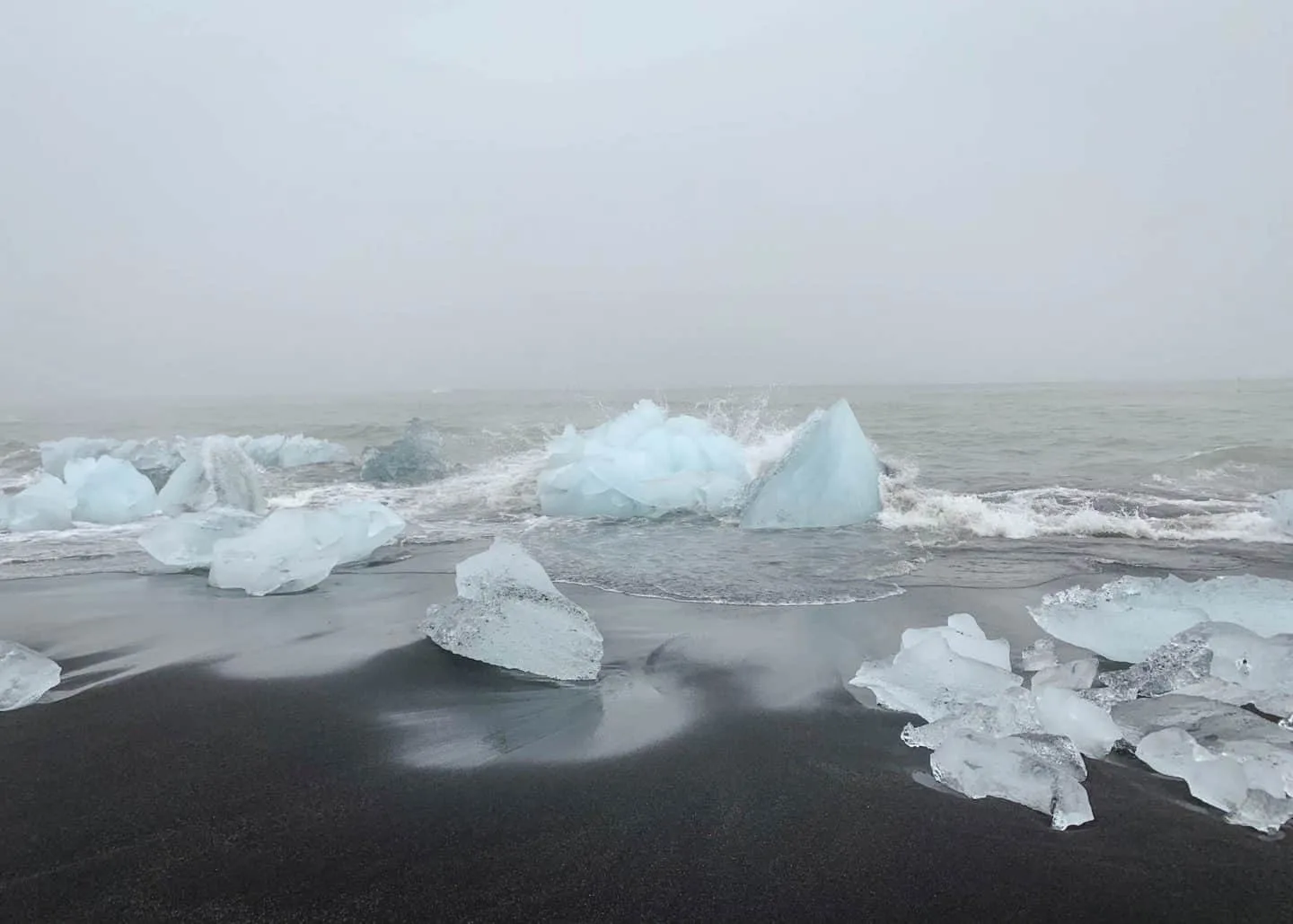 Black Diamond Beach along the Ring Road in Iceland