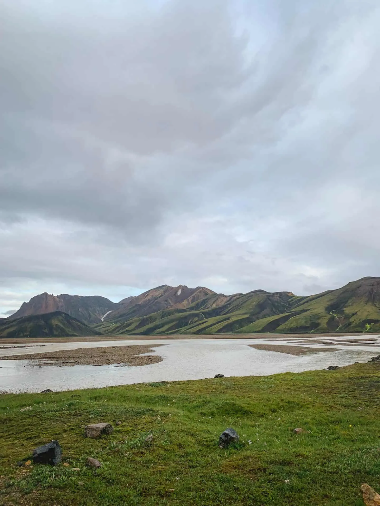 Landmannalaugar campsite in Icelandic Highlands