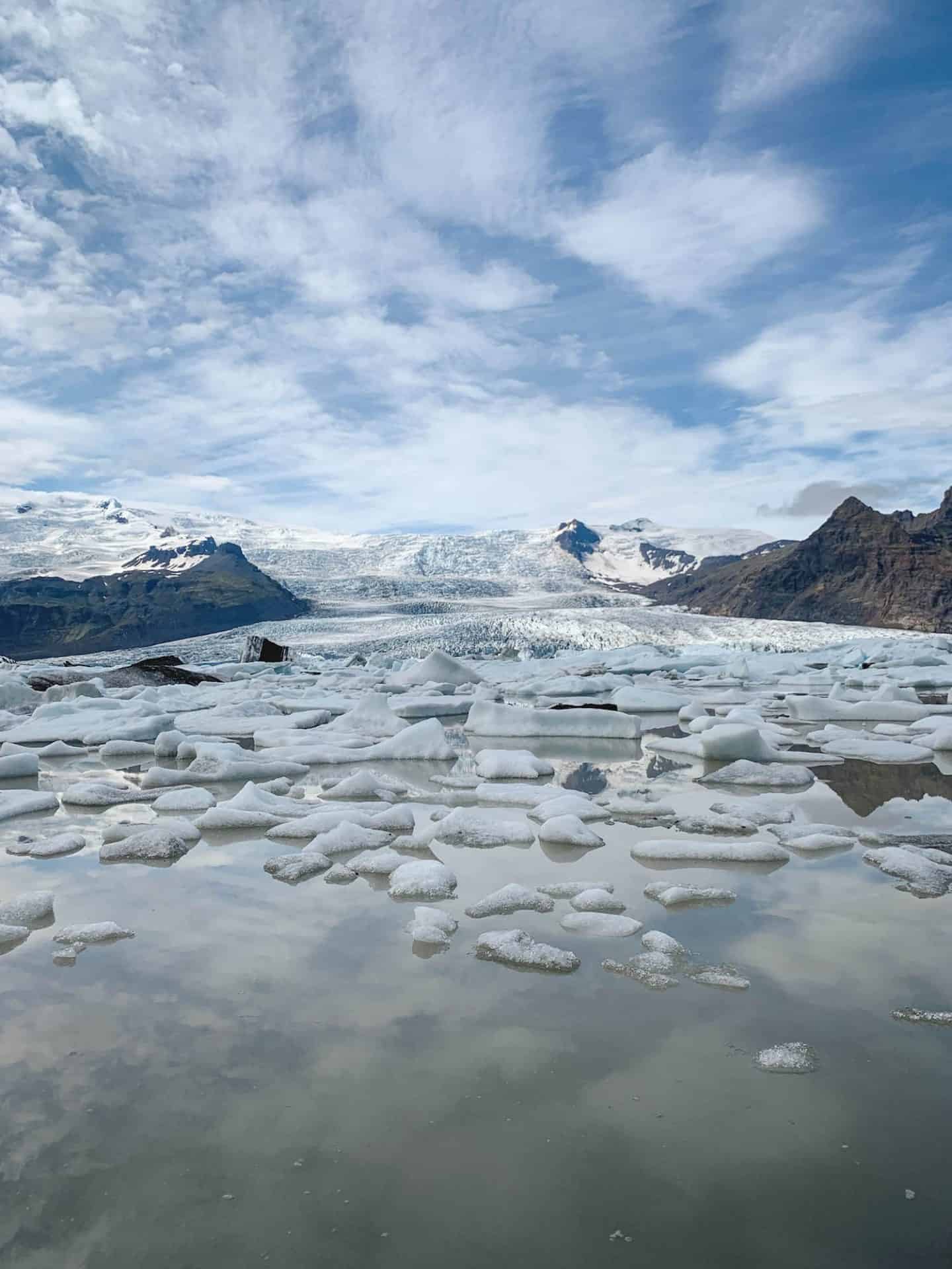 Fjallsárlón Glacier Lagoon along the Ring Road in Iceland