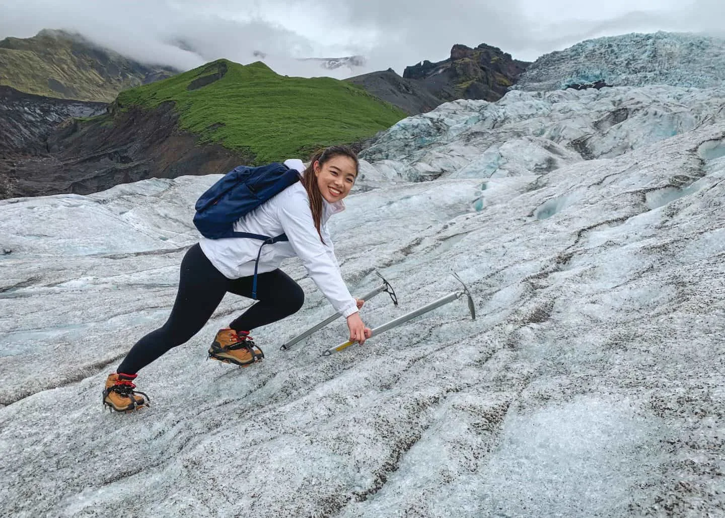 Glacier hiking at Skaftafell National Park in Iceland