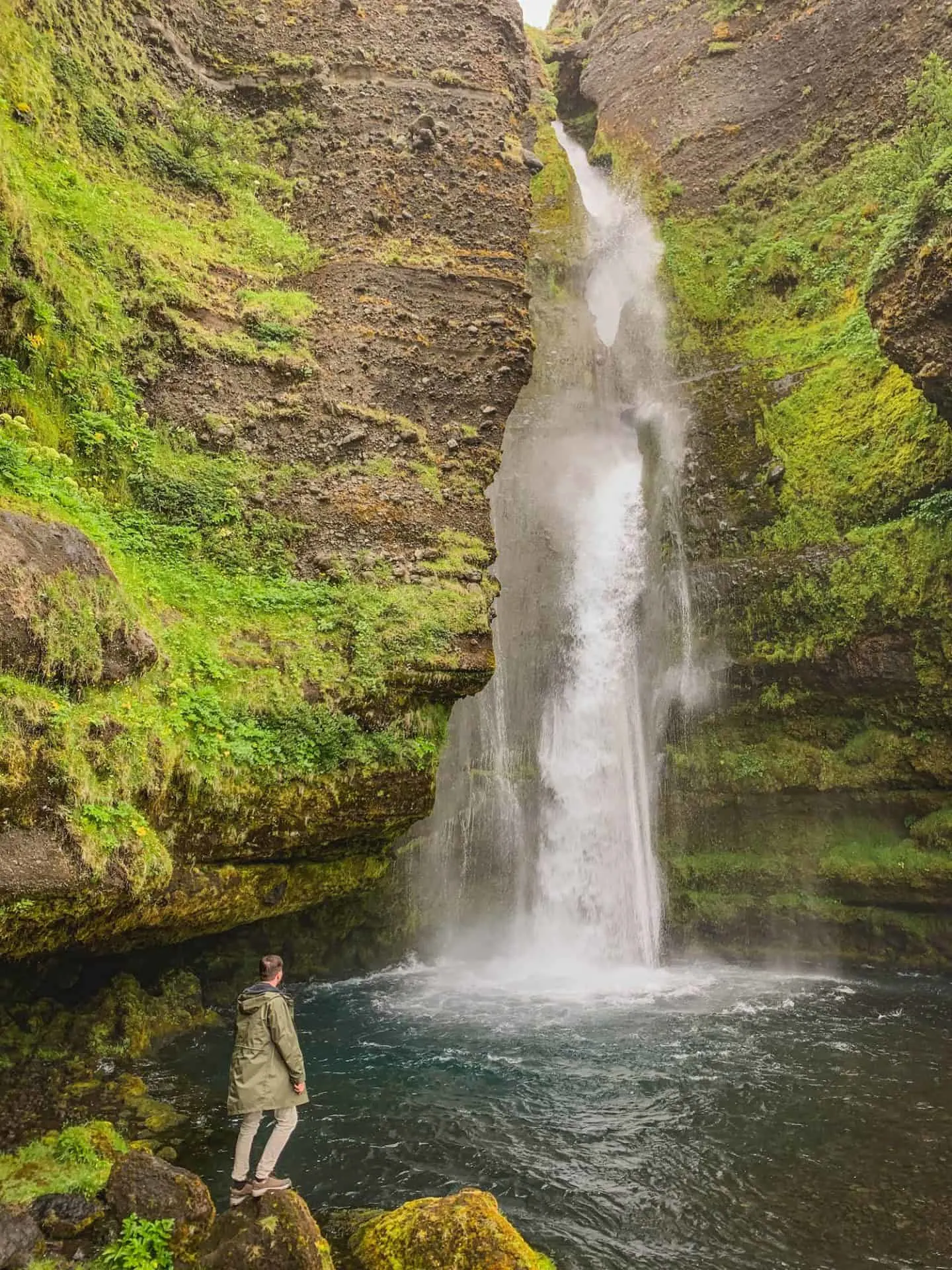 Gluggafoss Waterfall along the Ring Road in Iceland