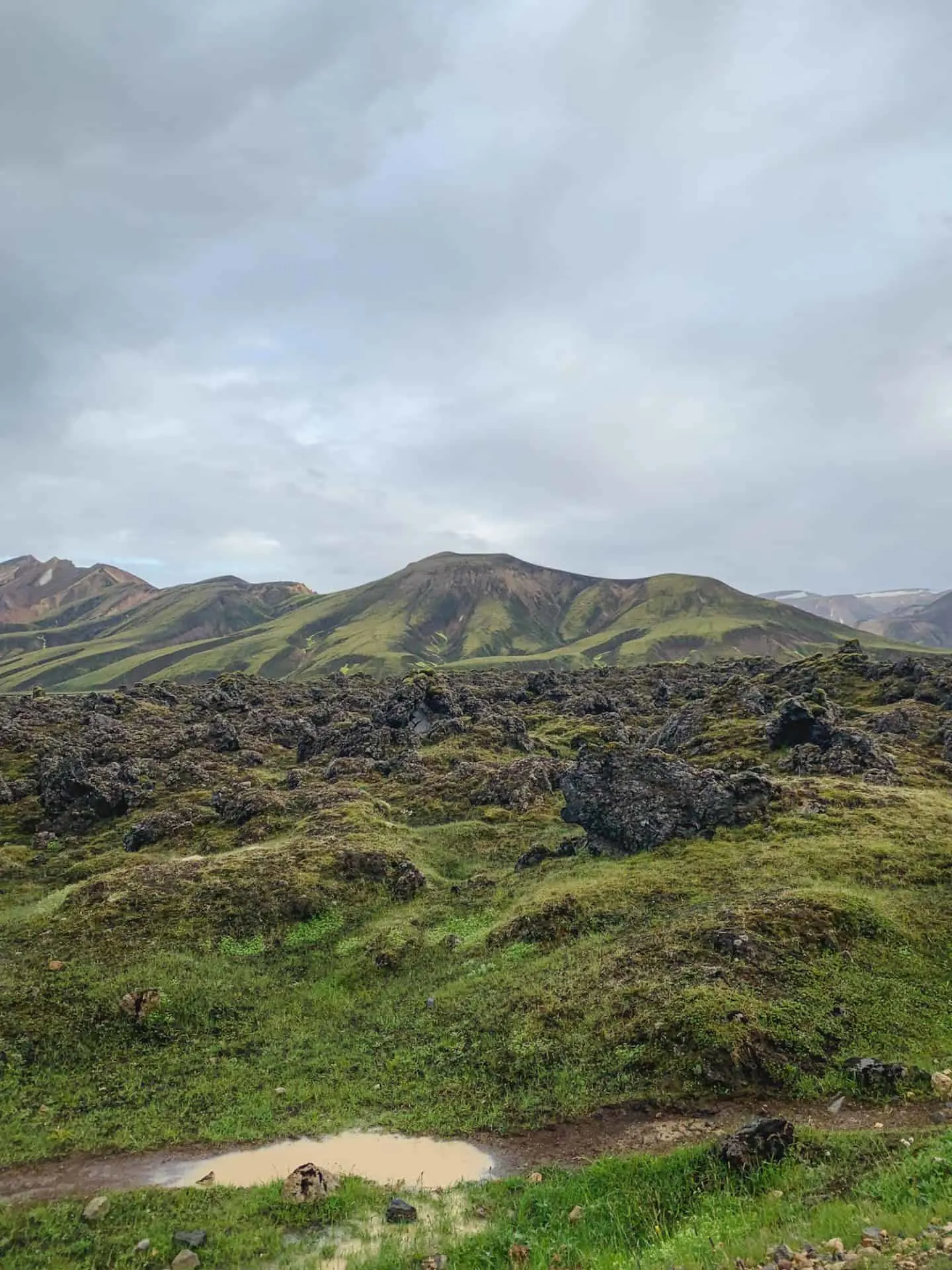 Landmannalaugar campsite in Icelandic Highlands