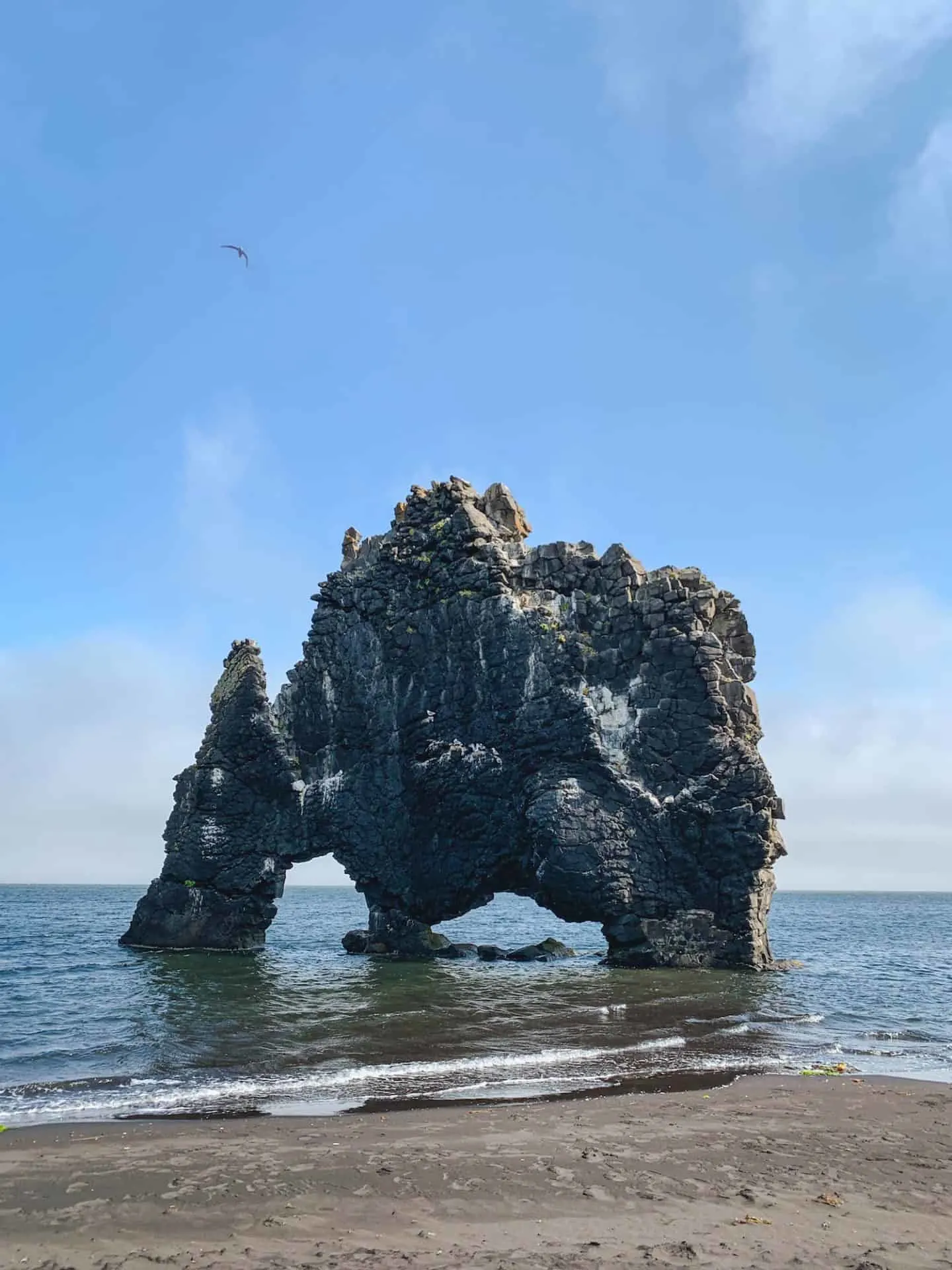 Hvitserkur elephant rock in North Iceland