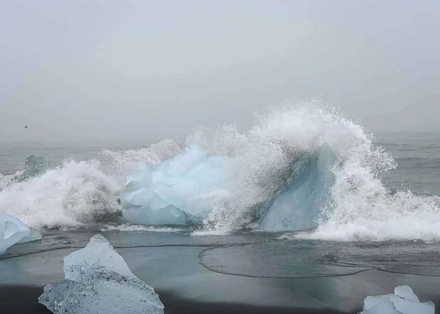 Black Diamond Beach along the Ring Road in Iceland