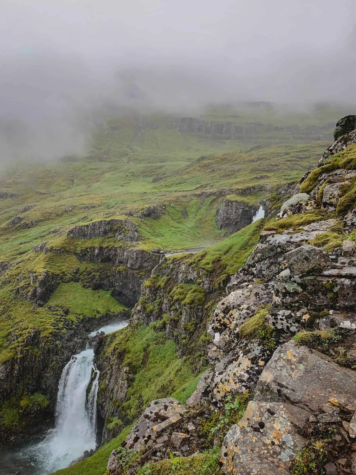 Klifbrekkufossar Waterfall in East Iceland