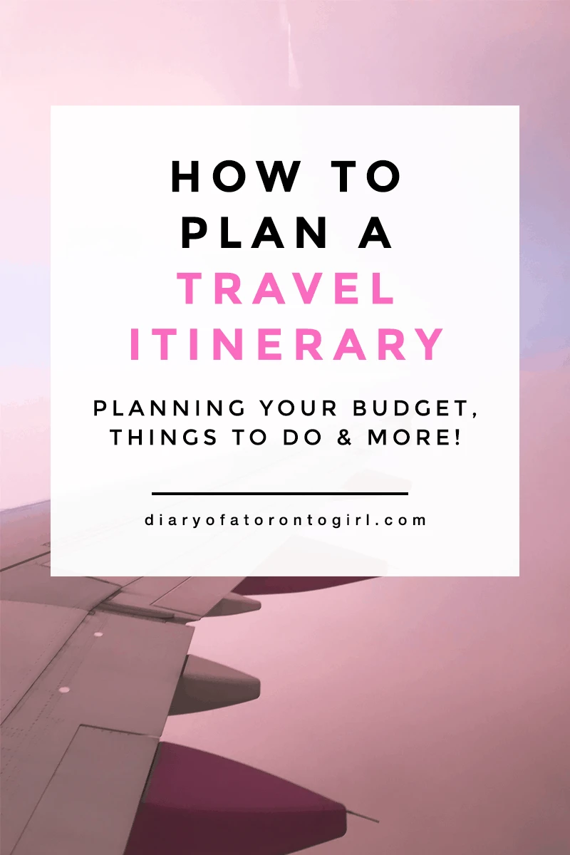 How to plan the perfect travel itinerary | tips on planning an international trip with friends | HSBC +Rewards Mastercard credit card benefits | best travel credit cards for Canadians | Diary of a Toronto Girl, a Canadian lifestyle blog