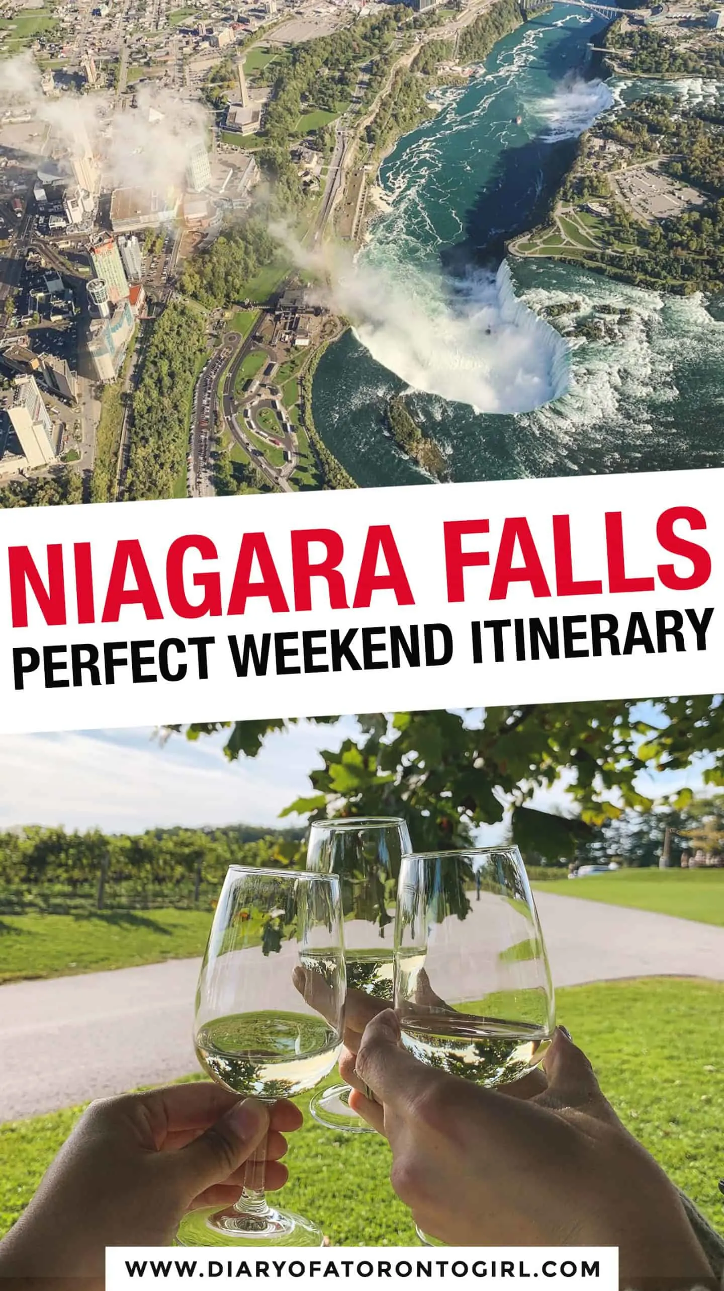 Planning a visit to Niagara Falls on the Canadian side? Here's the ultimate travel itinerary and guide on how to spend the perfect weekend in Niagara Falls, Ontario!