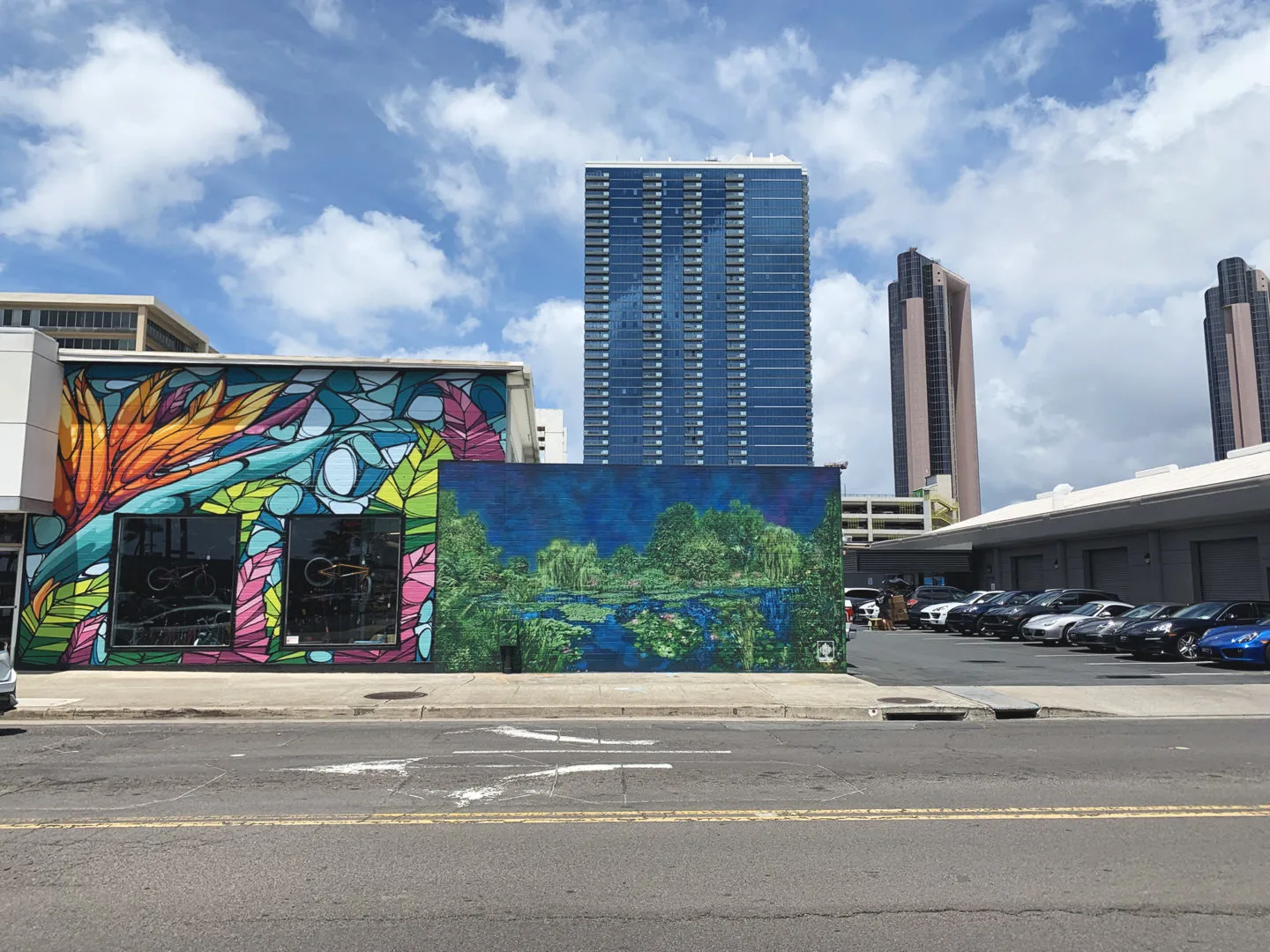 Kakaako Street in Oahu, Hawaii