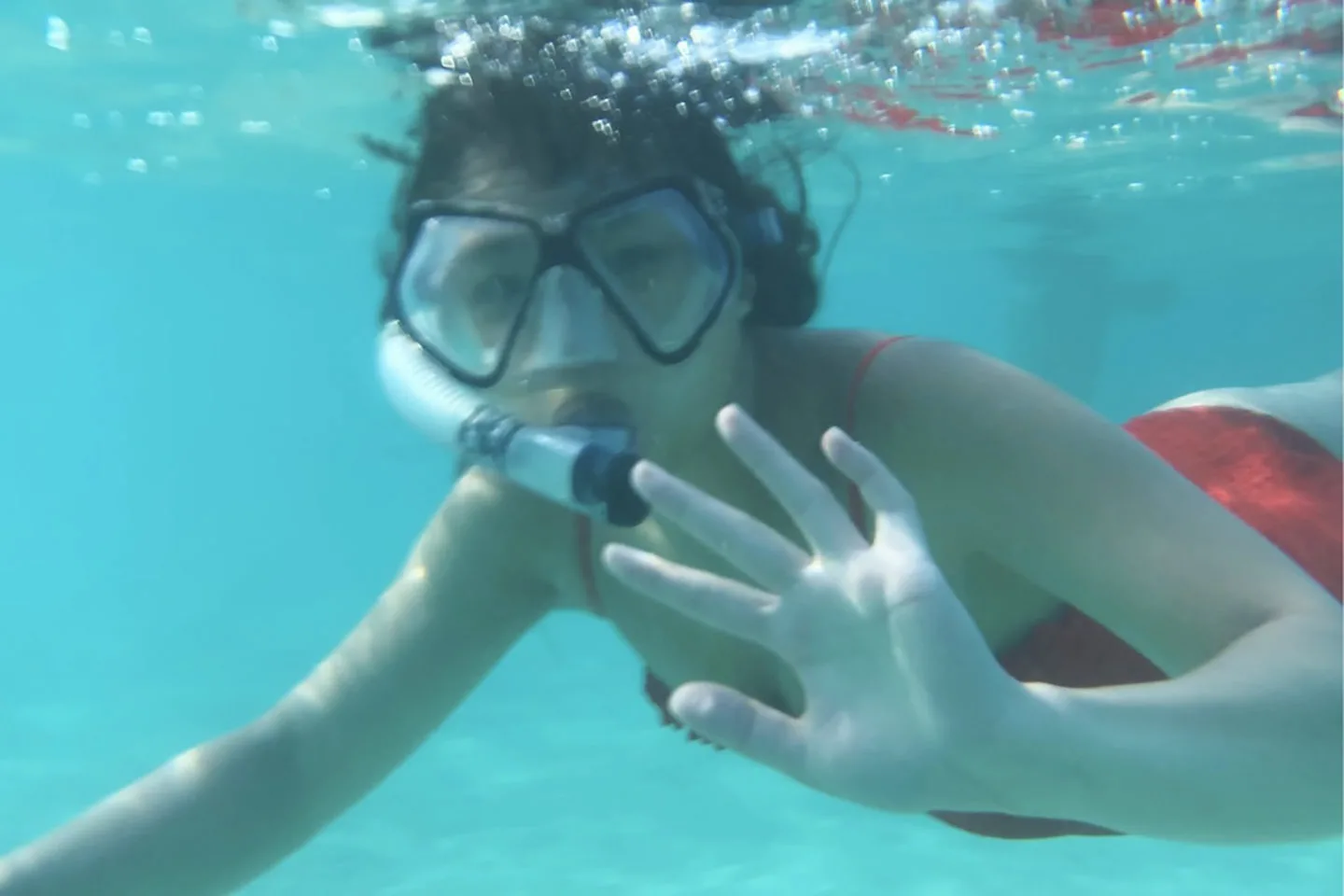 Snorkeling at Hanauma Bay in Oahu, Hawaii