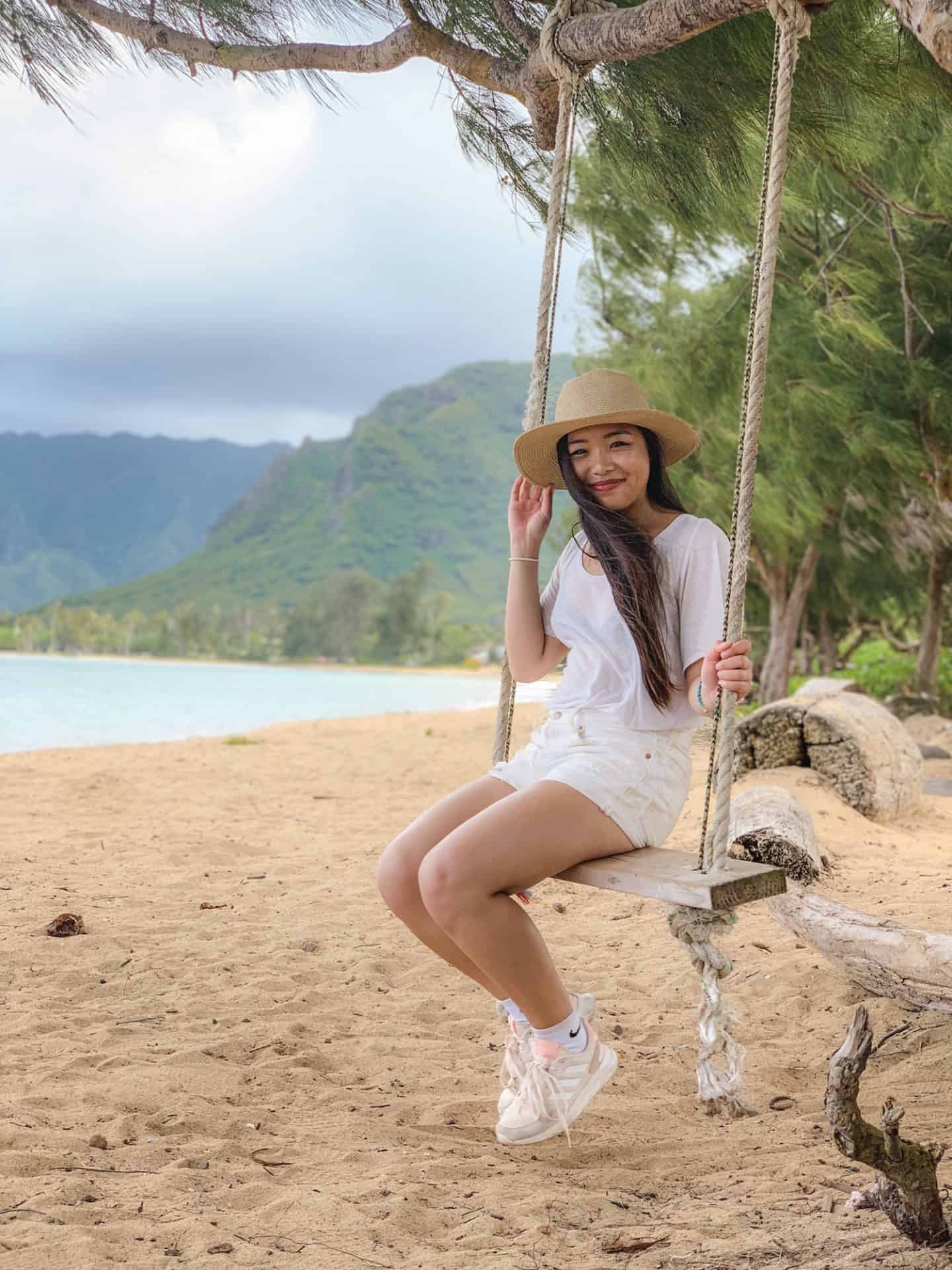 Tree swing in Oahu, Hawaii