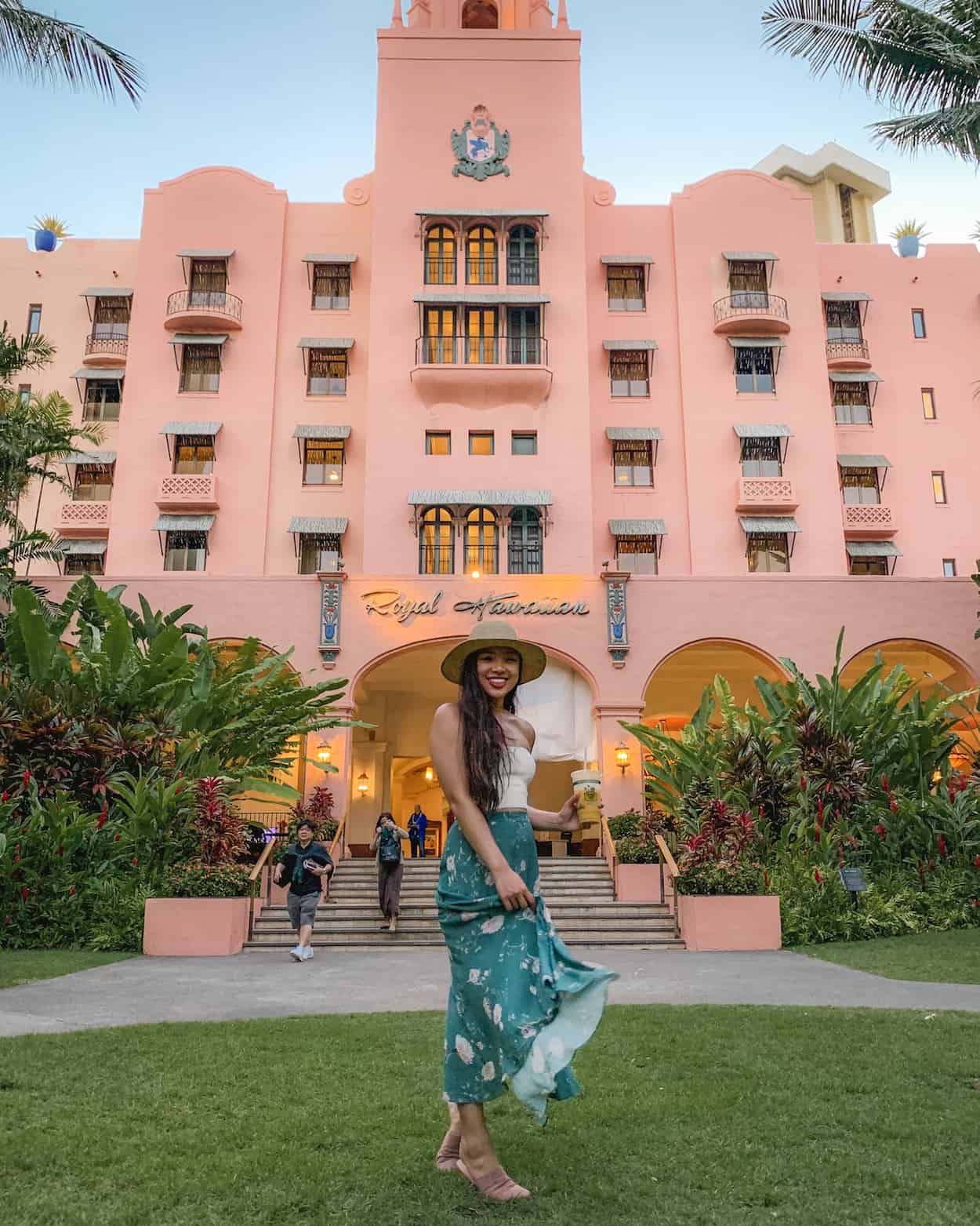 The Royal Hawaiian Hotel in Waikiki, Oahu, Hawaii