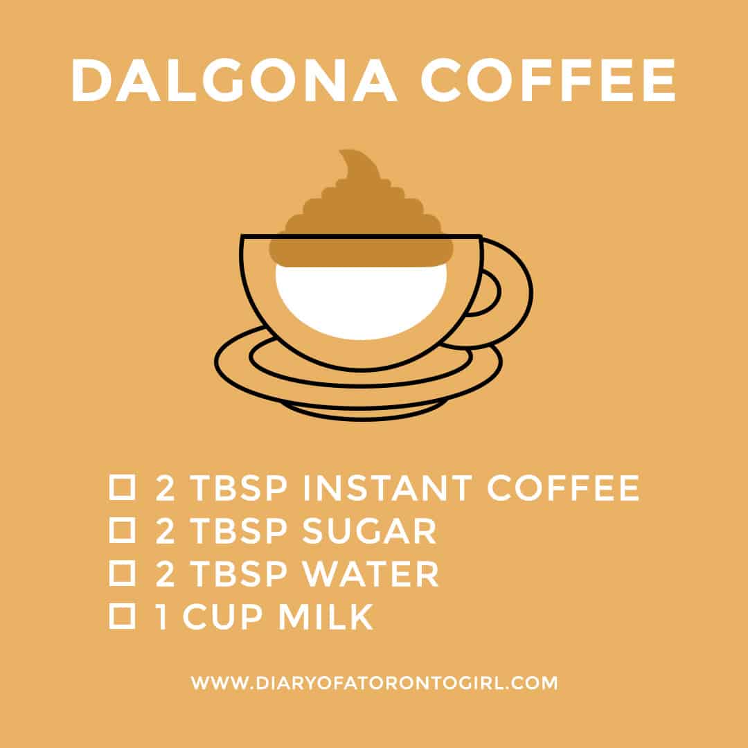 Dalgona coffee recipe