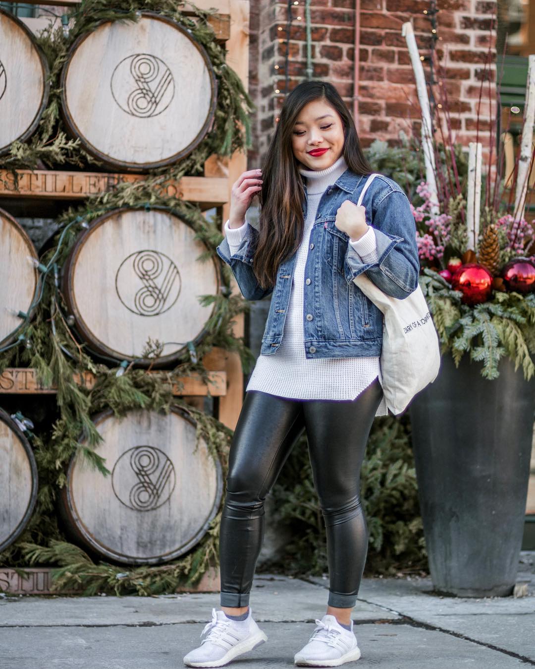 Holiday decorations at the Toronto Christmas Market in the Distillery District