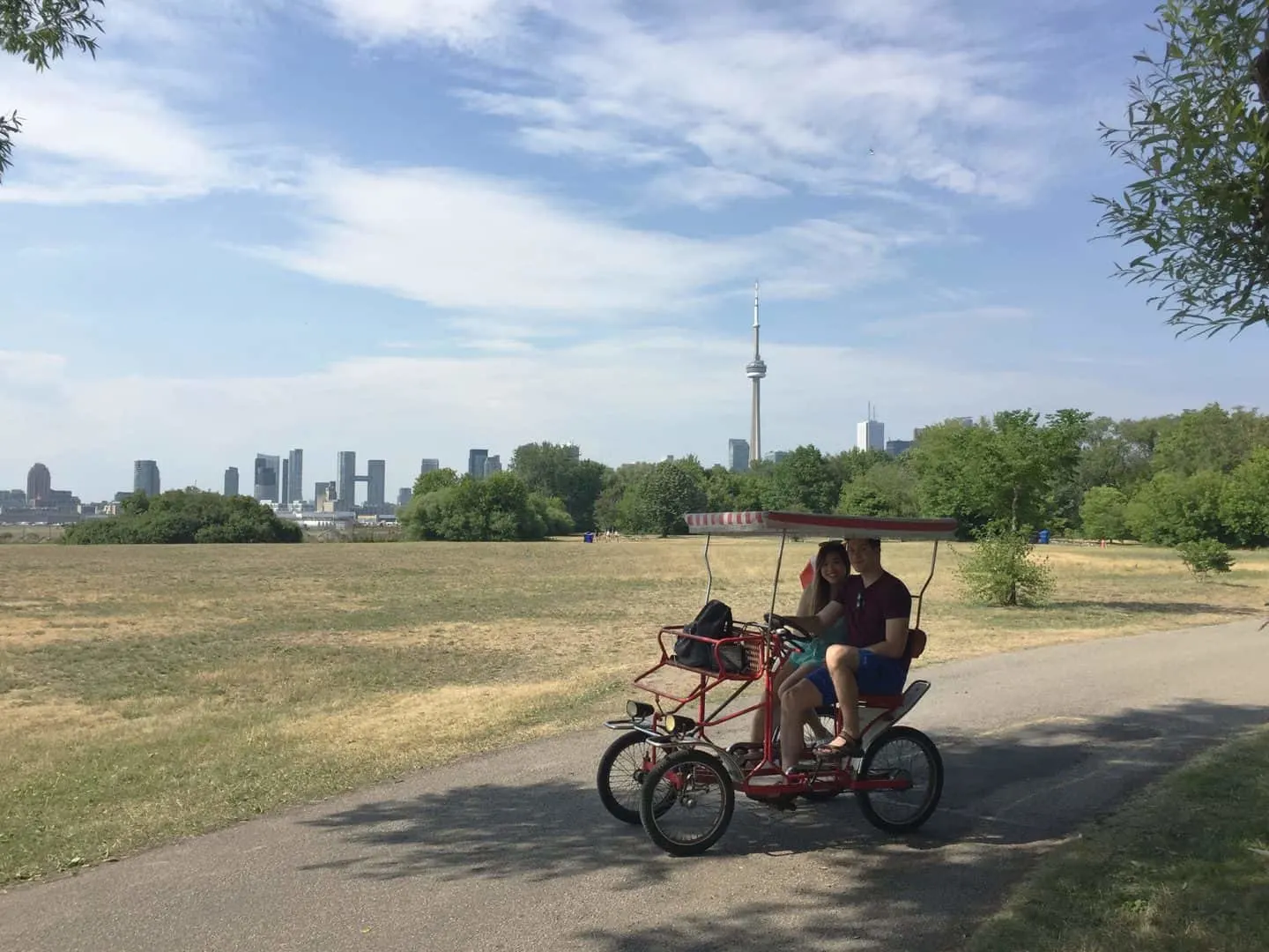 Quadricycle rental on the Toronto Islands