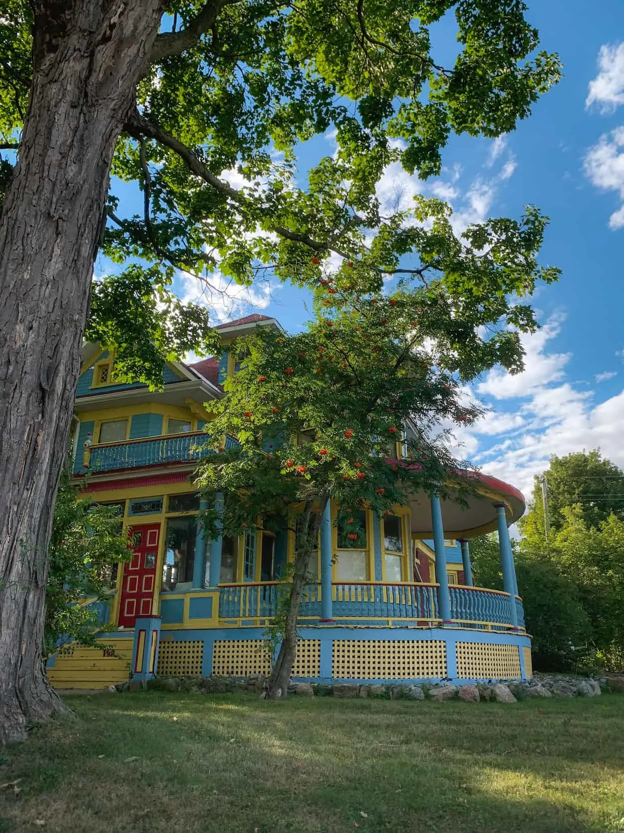 Colourful house in Gananoque, Ontario