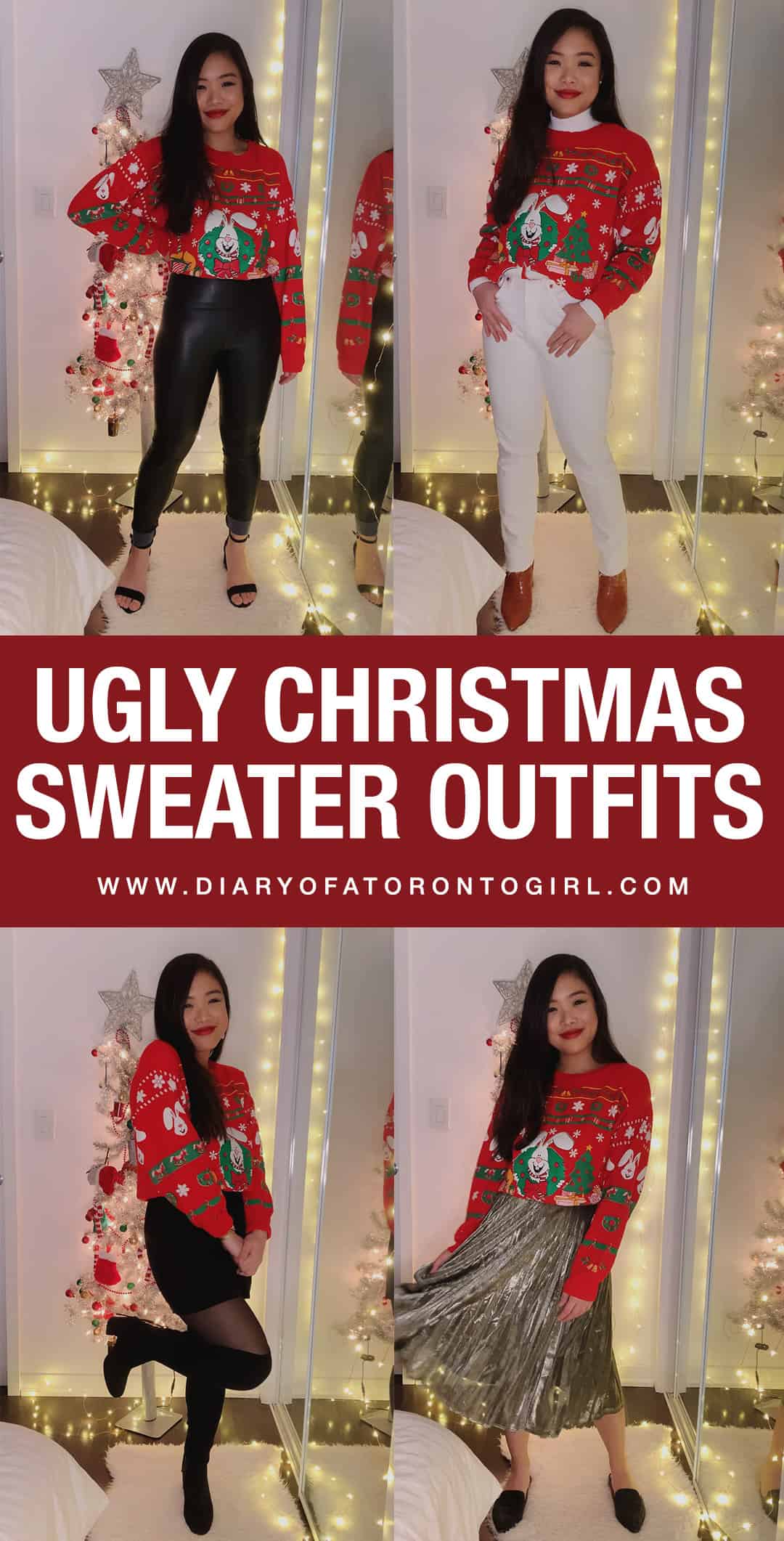 Ugly sweater party on sale outfits