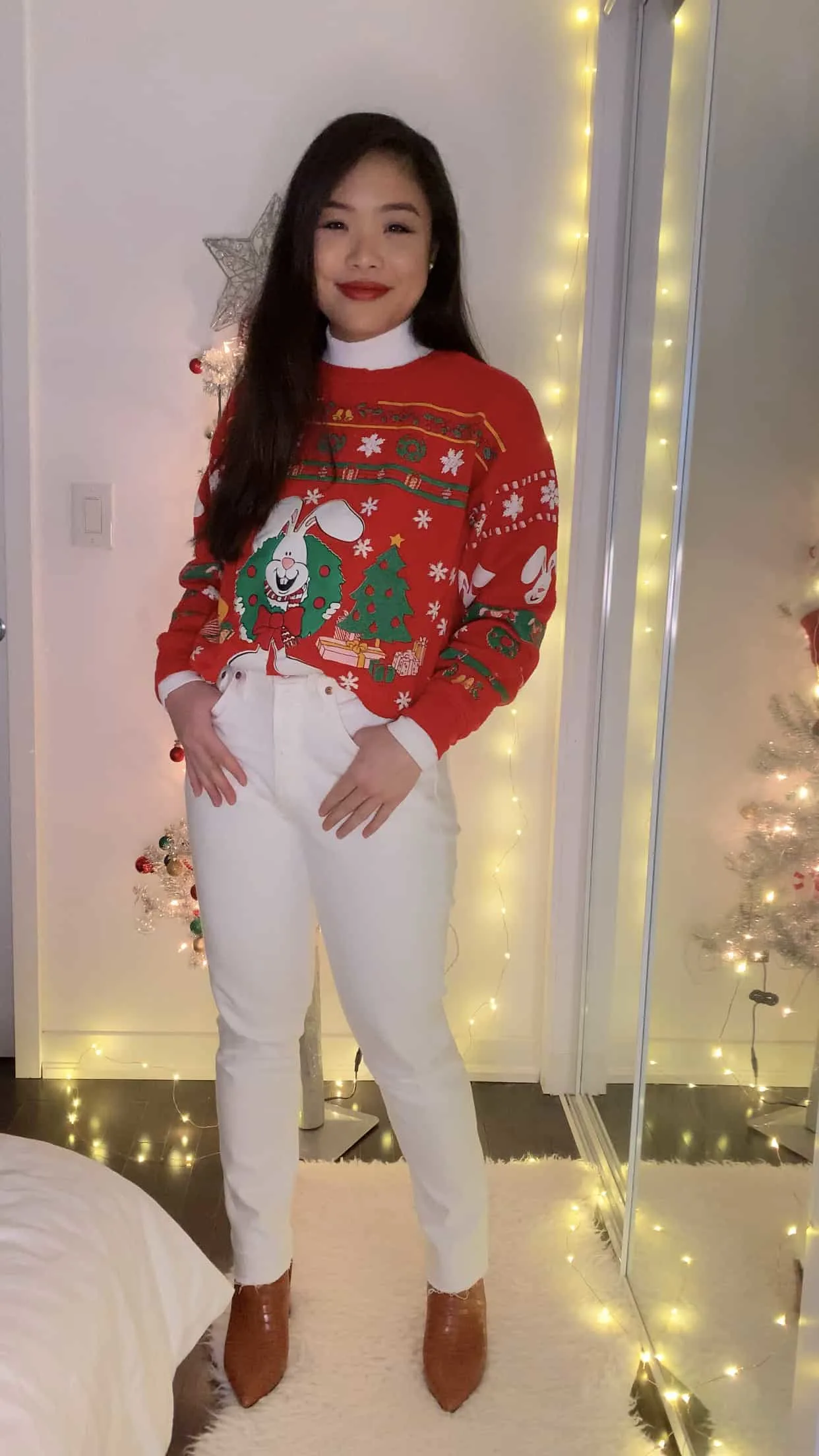 Ugly Christmas sweater outfit ideas to wear this holiday season if you're not sure how to style them!