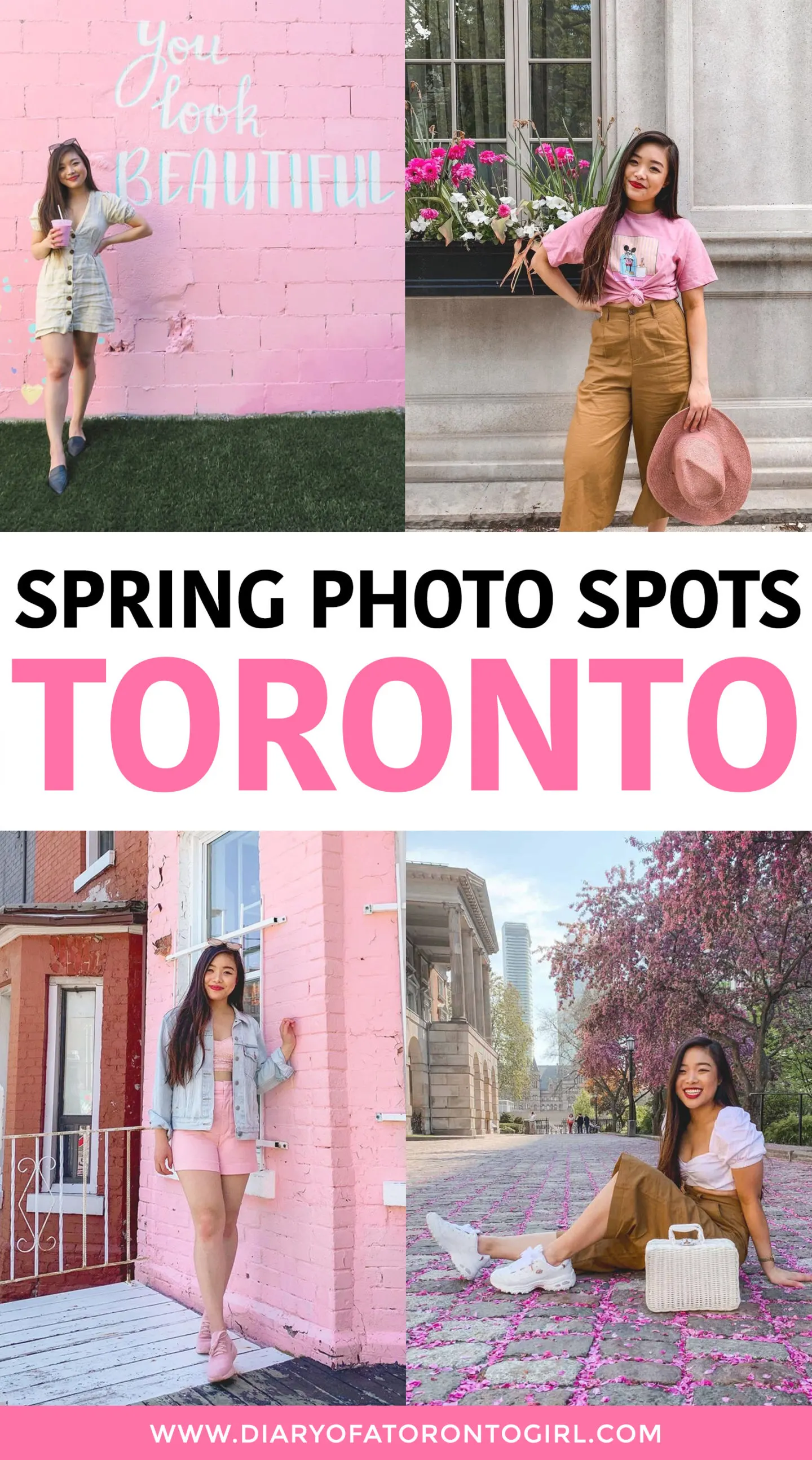Cute spring photo spots in Toronto