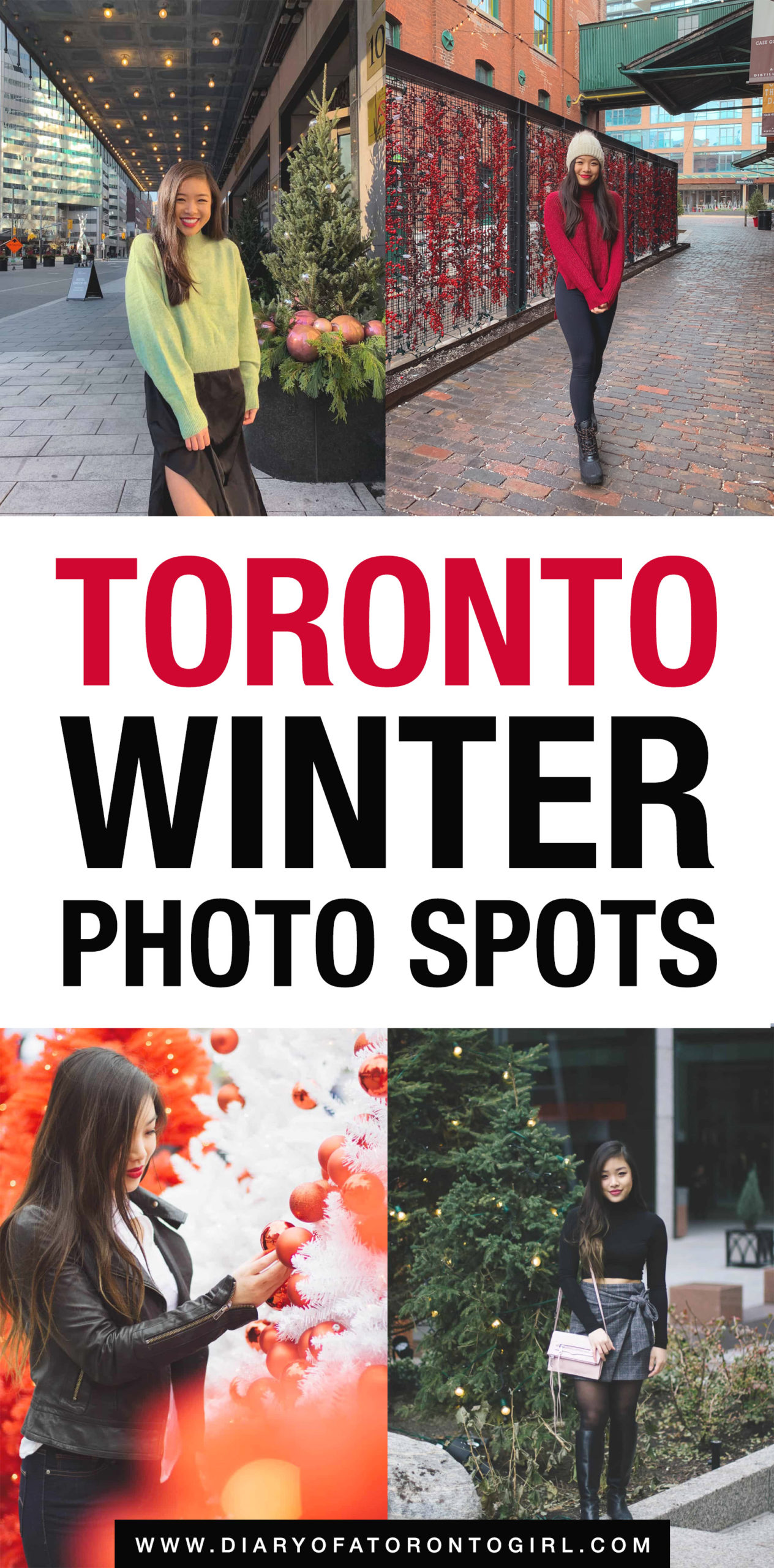 Looking for cool winter photo spots to check out in Toronto? Here are some of the cutest and most Instagram-worthy places to take photos during the winter in Toronto!