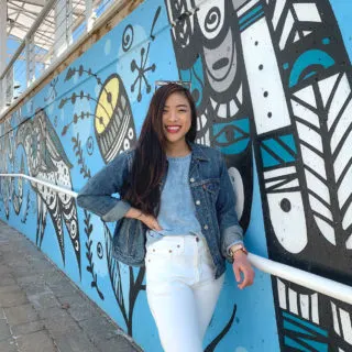 The Peacock’s Tale mural by Canadian artist Ola Volo at Toronto Harbourfront