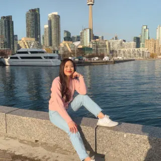 Toronto skyline view from the waterfront