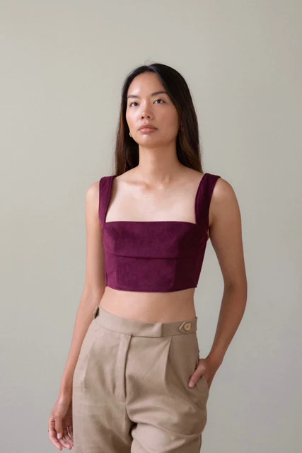 Mimi Bustier from La Leur, a Toronto-based sustainable clothing brand