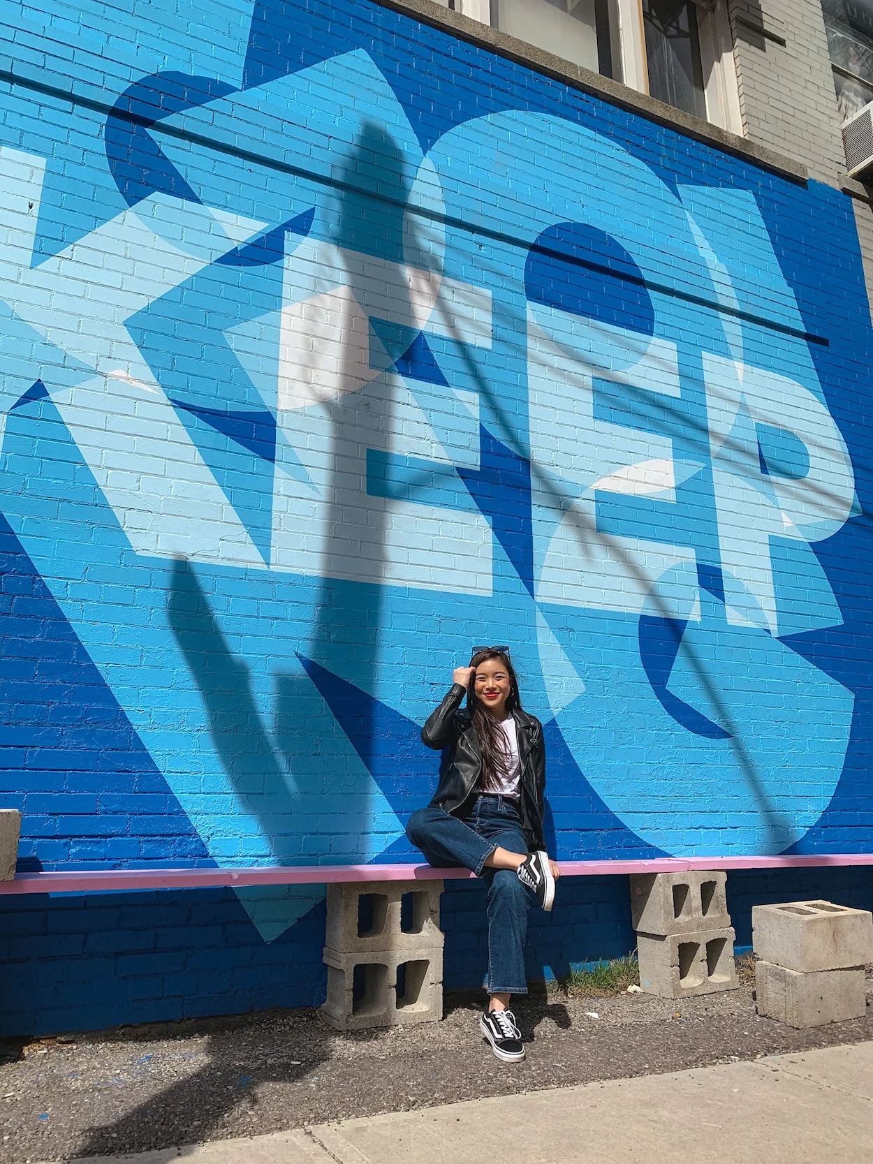 "Keep Going" mural at StrangeLove Coffee in Toronto
