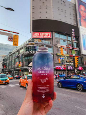 The Alley bubble tea in downtown Toronto at Yonge-Dundas Square